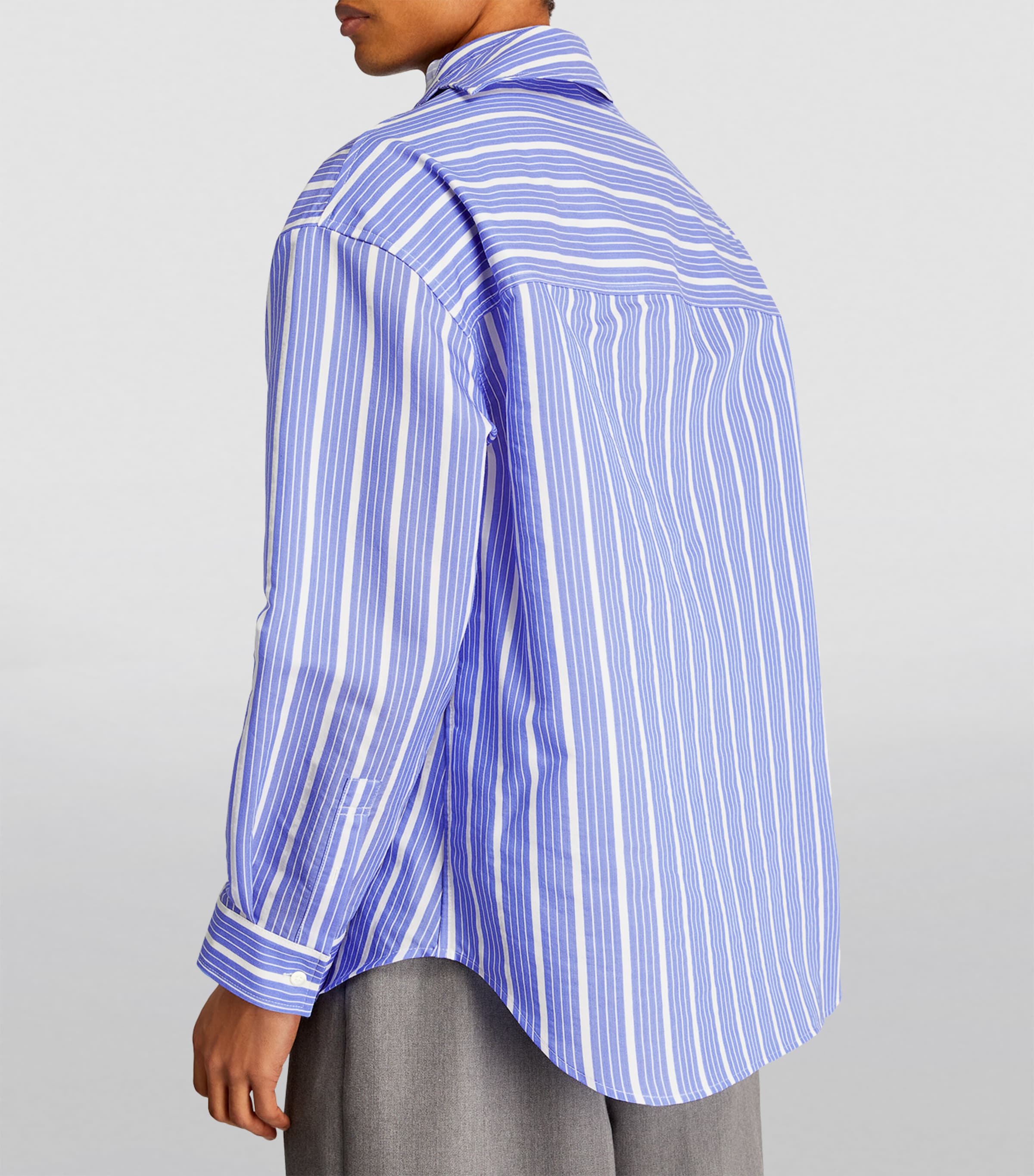 Jacquemus Multi Asymmetric Striped Shirt | Harrods UK