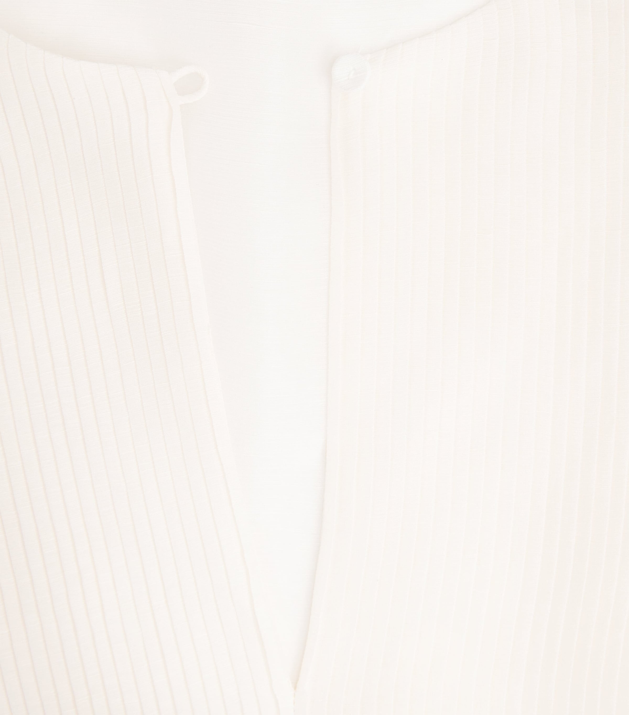 Linen-Silk Pleated Mini Kaftan 106 NEW IVORY Image 6