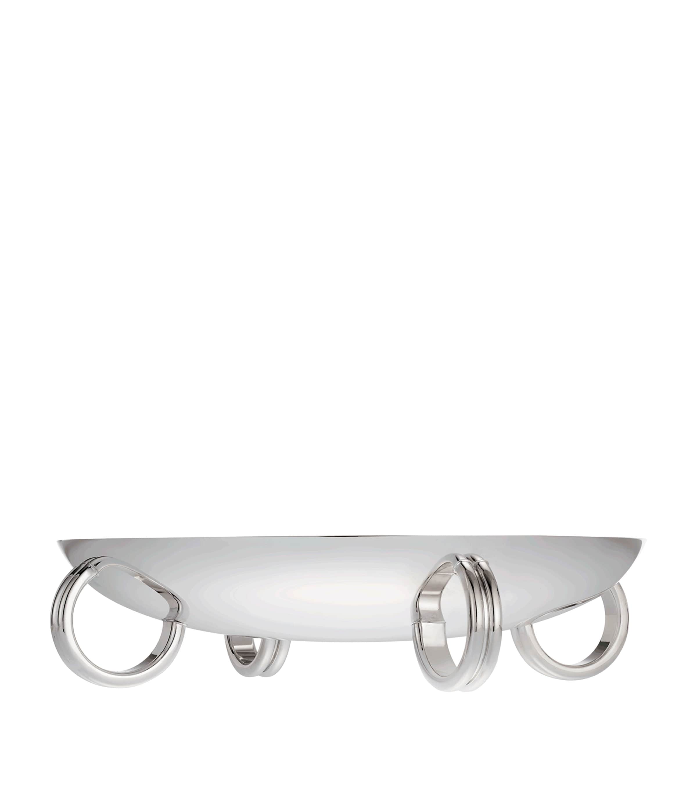 Silver-Plated Fjerdingstad Four-Ring Centrepiece SILVER Image 3