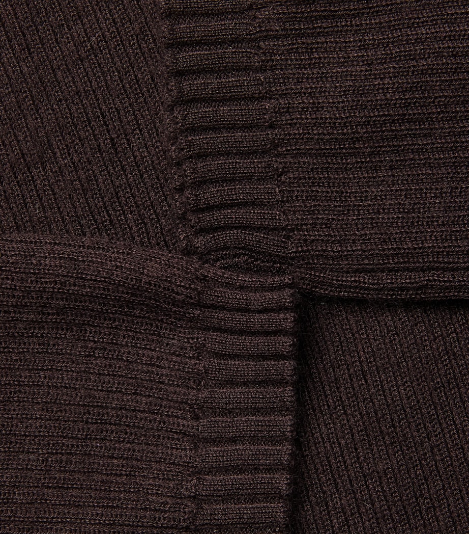 Vince Womens Cashmere-Silk Sweater Iron Image 6