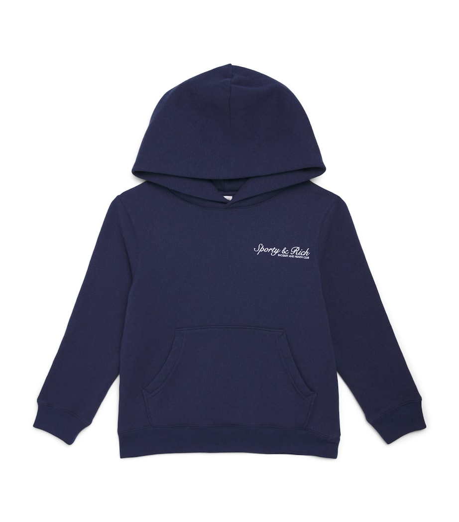 SPORTY & RICH KIDS Syracuse Hoodie (2-14 Years) Dark Navy Image 1