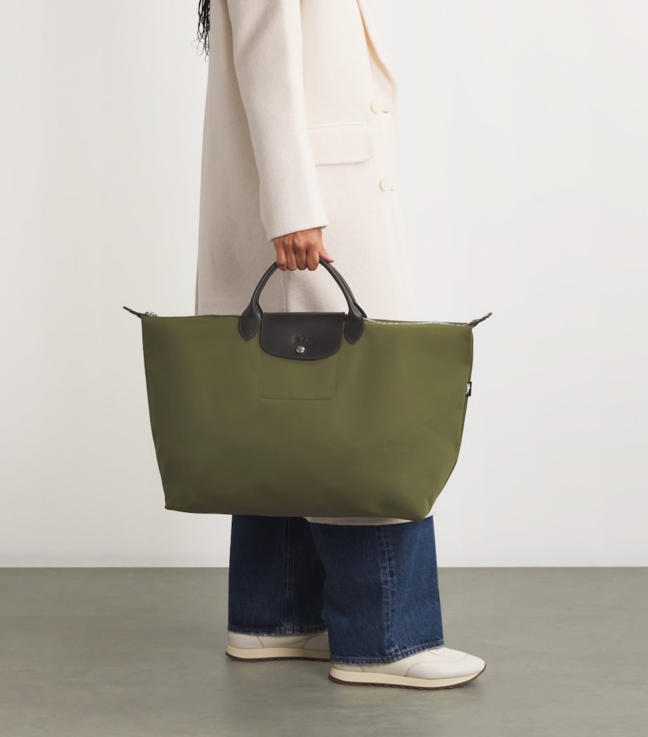 Longchamp Small Le Pliage Energy Tote Bag Khaki Image 5