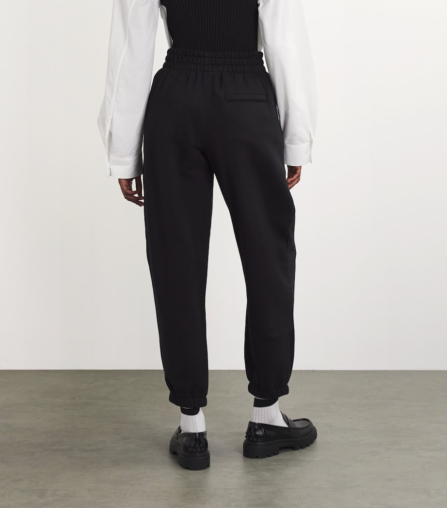 Cotton Logo Sweatpants BLACK 001 Image 4
