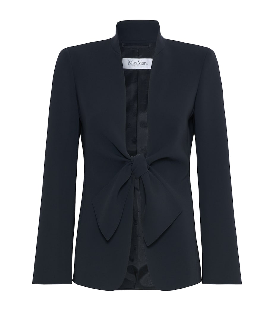 Max Mara Womens Sash-Tie Blazer Midnightblue Image 1