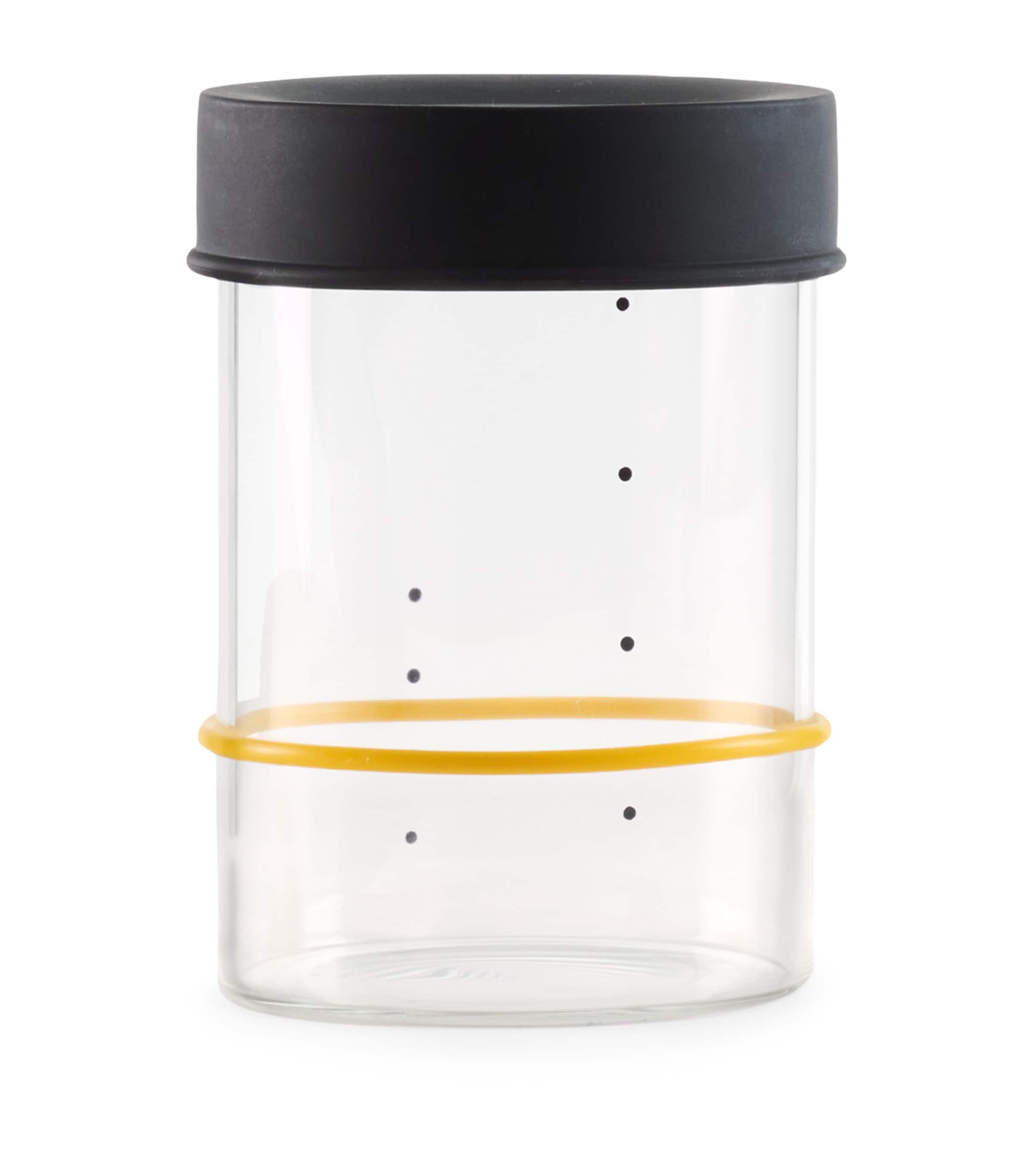 Glass Sourdough Pint Starter Jar (500ml) BLACK Image 1