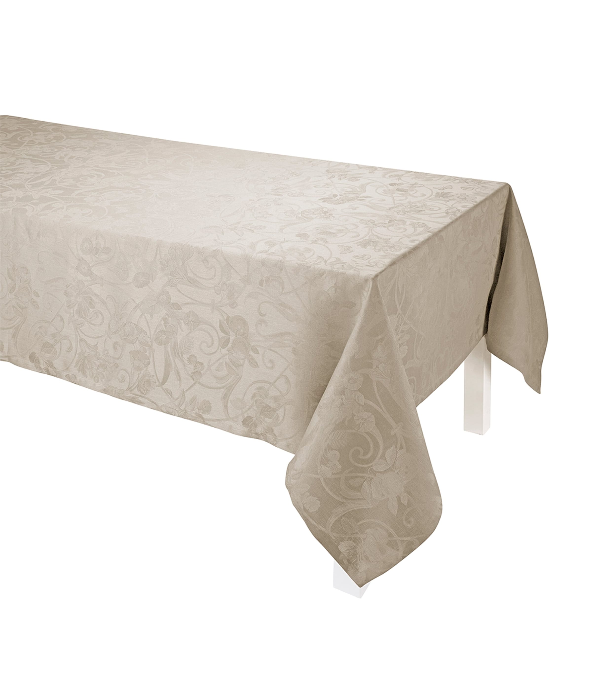 Shop Le Jacquard Français Tivoli Tablecloth In Ivory