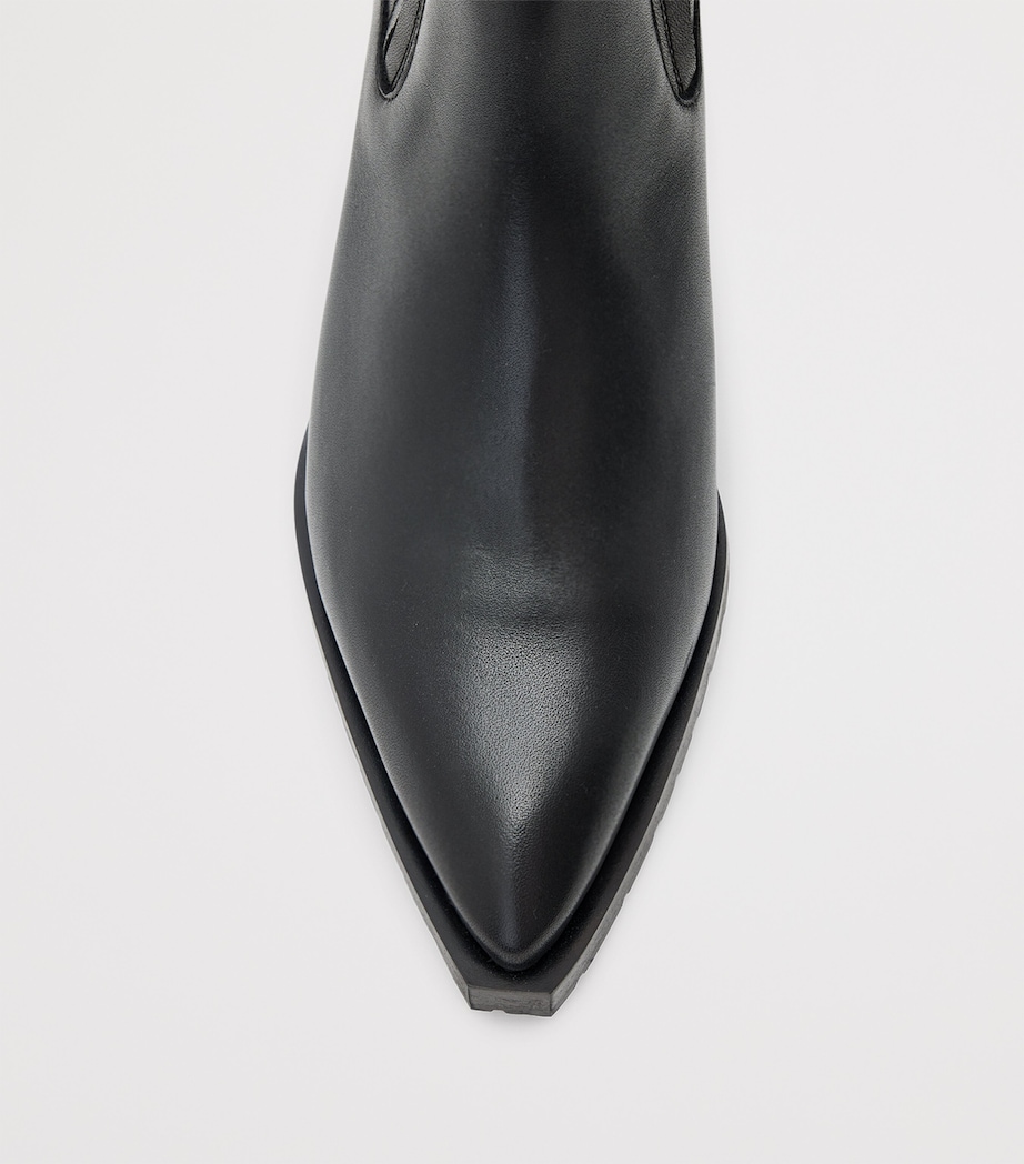 Leather Marcie Chelsea Boots BLACK Image 6