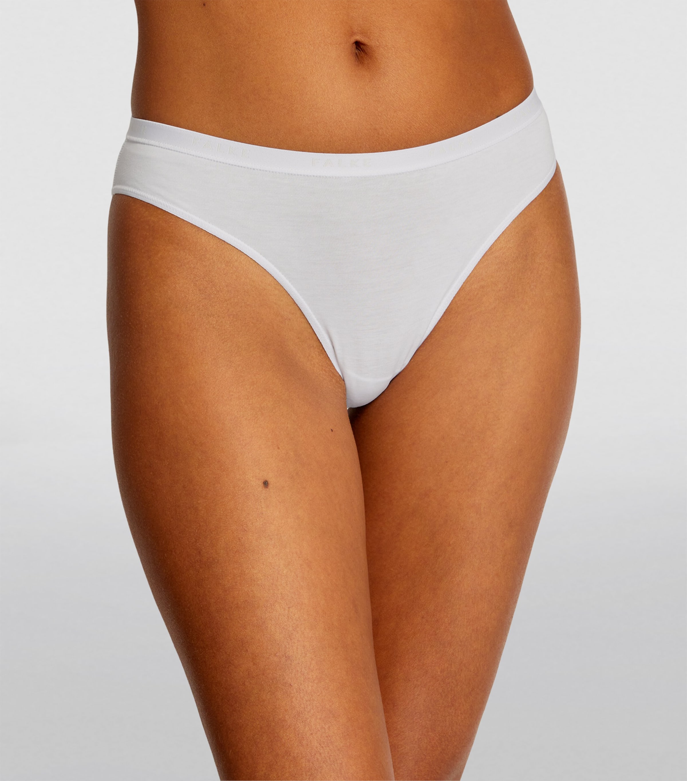 Falke Womens Egyptian Cotton Daily Comfort Briefs (Pack of 2) White Image 2