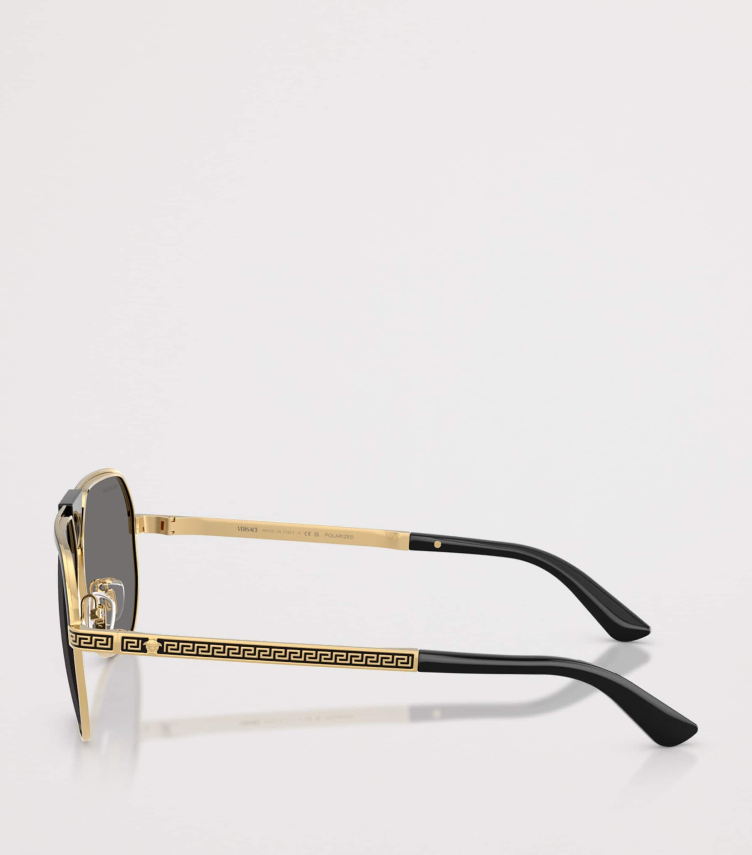 Versace Metal VE2294 Aviator Sunglasses Black Image 3