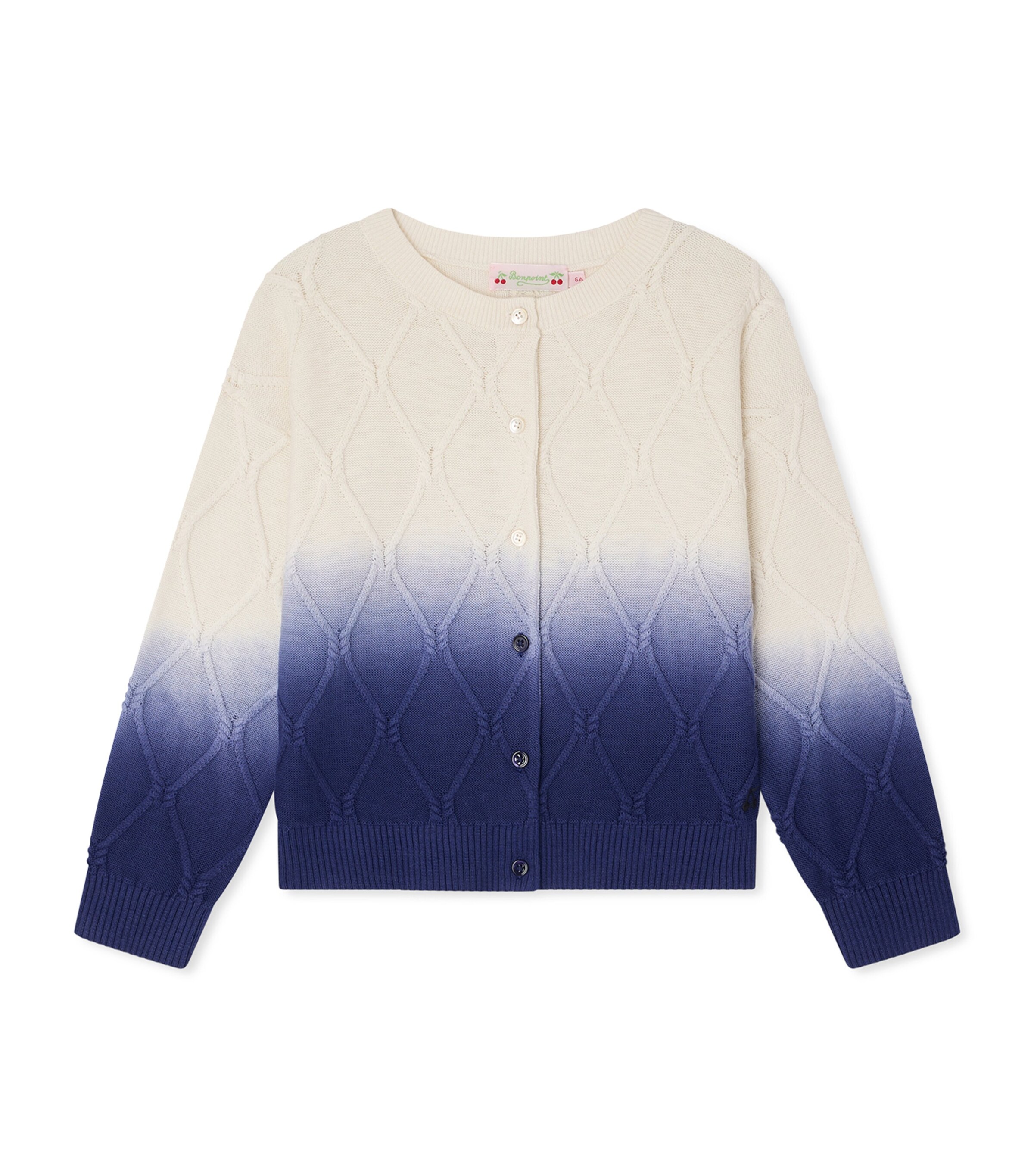 Bonpoint Blue Cotton-Cashmere Larell Cardigan (10-14 Years) | Harrods UK