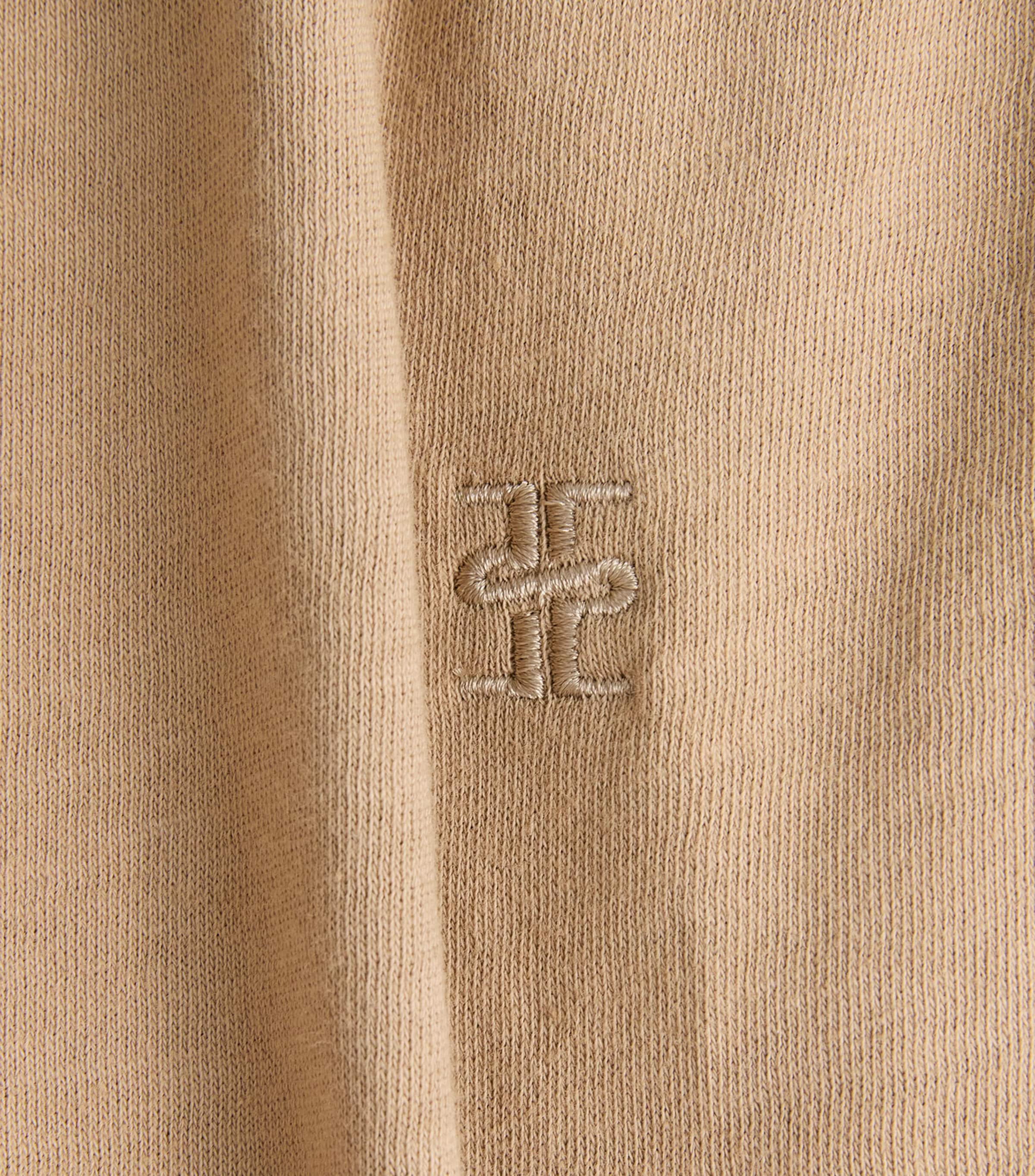 ÉTERNE Womens Cotton Boyfriend-Pocket Sweatpants Taupe Image 6