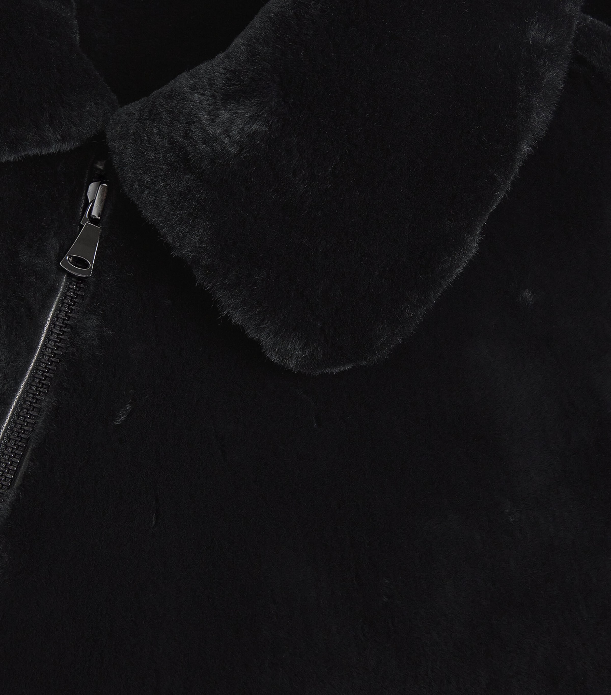 Lambskin Shearling Bomber Jacket NOIR Image 5