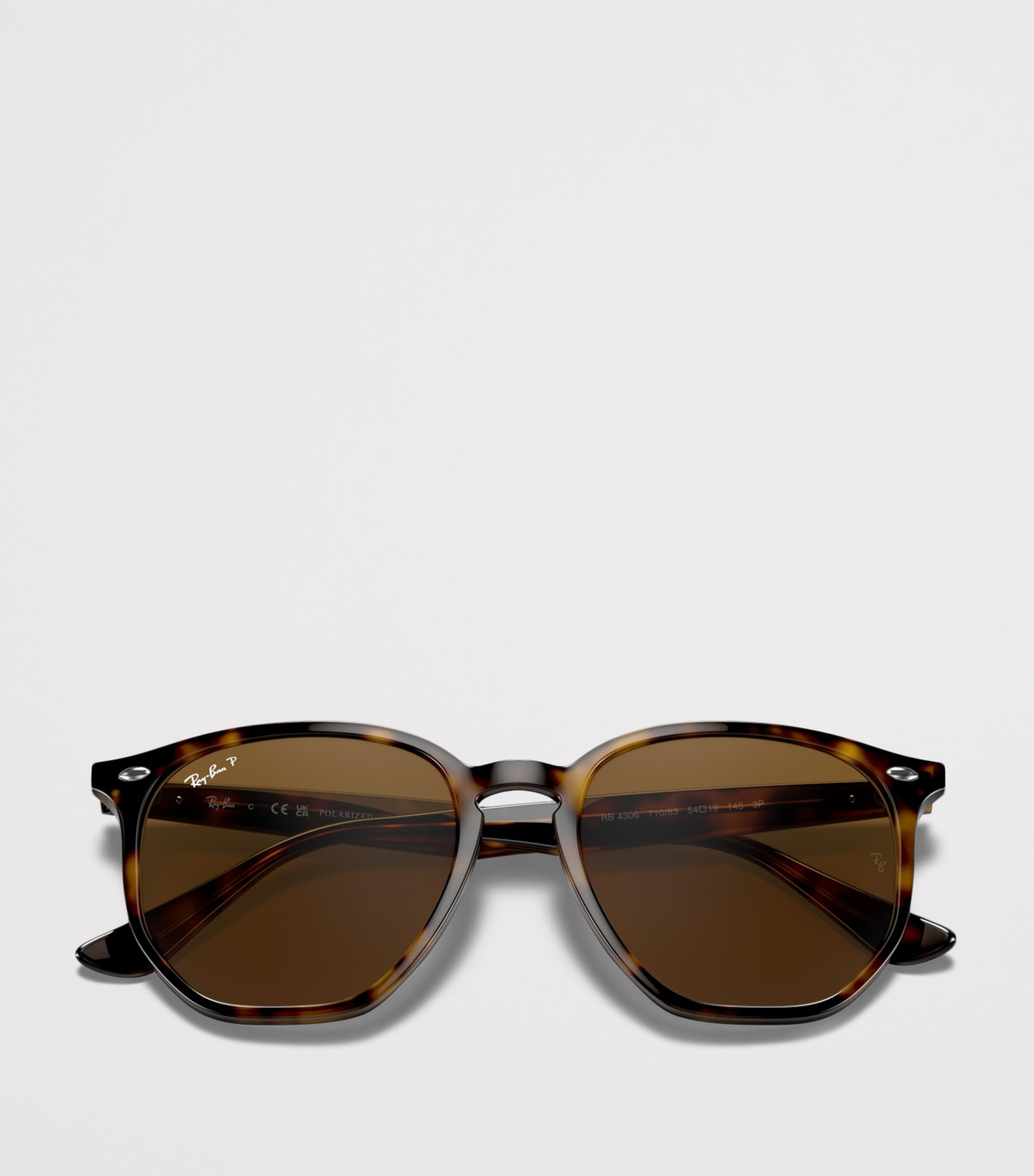 Ray-Ban Tortoiseshell Irregular Sunglasses Image 5