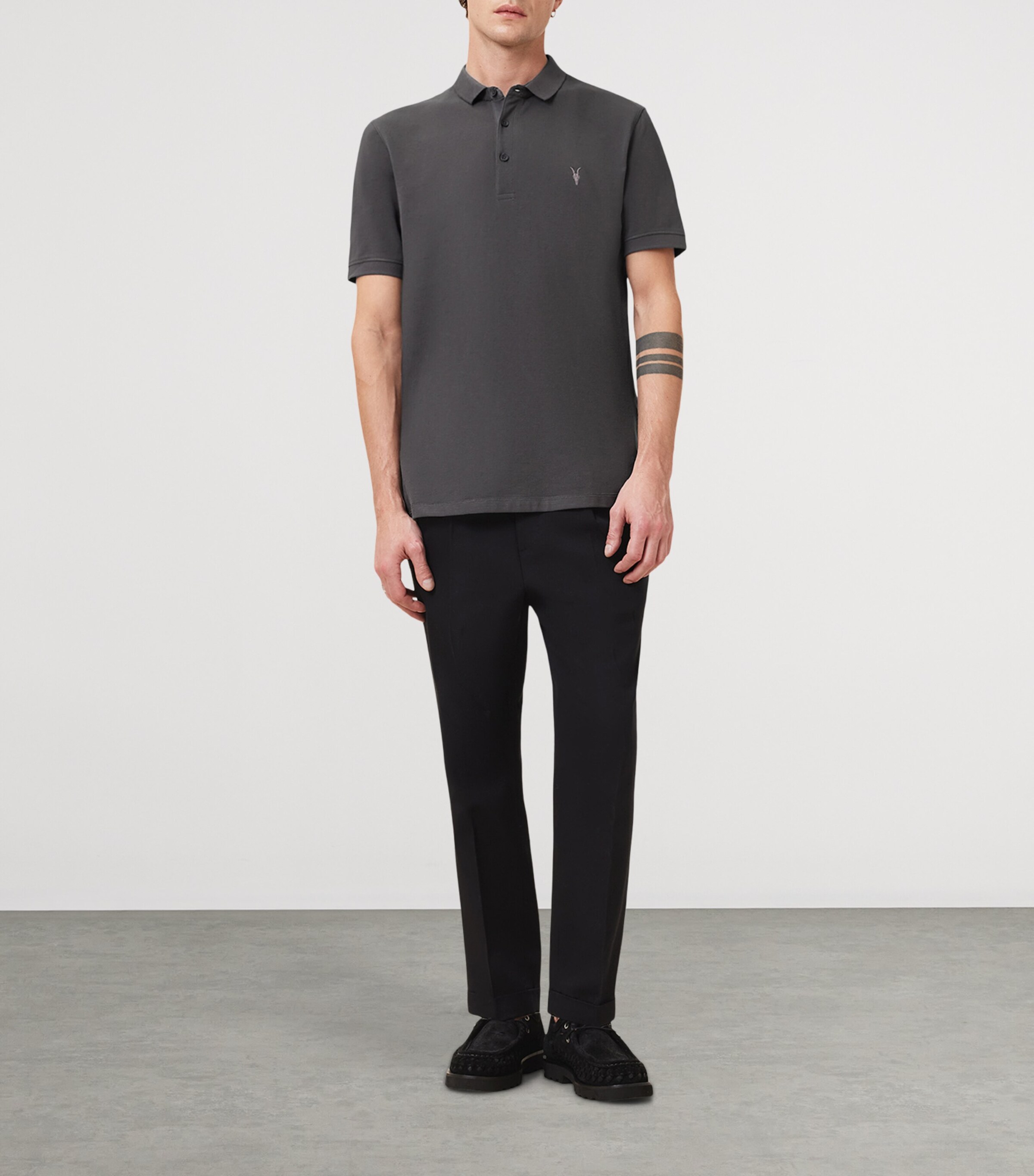 Organic Cotton Reform Polo Shirt CARTER GREY Image 5
