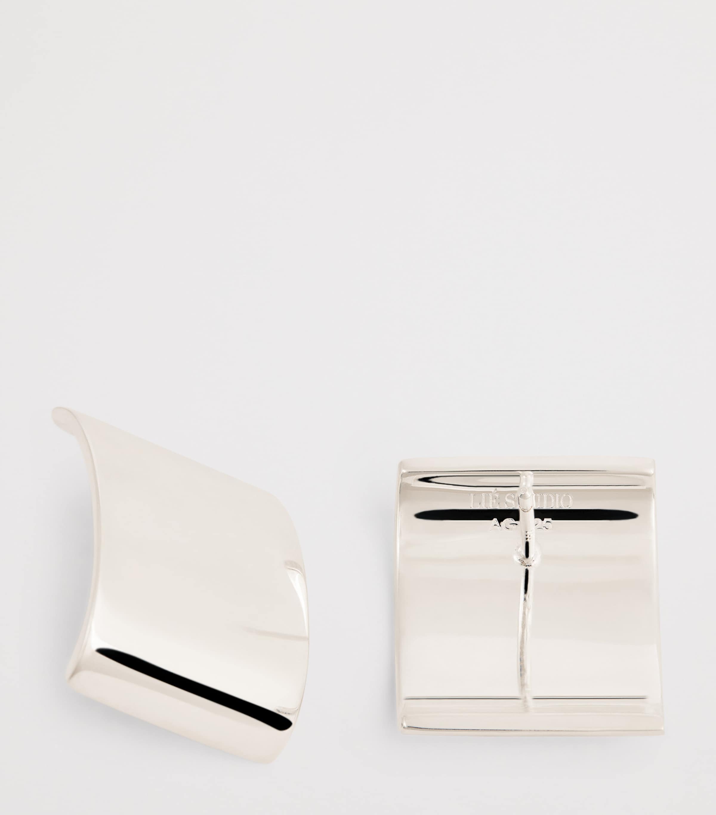 Sterling Silver The Sonya Stud Earrings SILVER Image 6