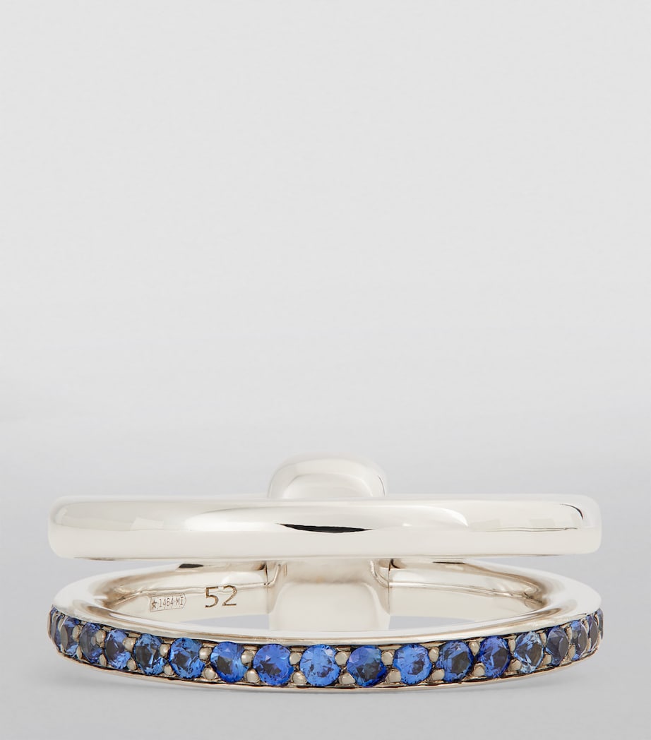 Pomellato White Gold and Sapphire Pomellato Together Ring Image 3
