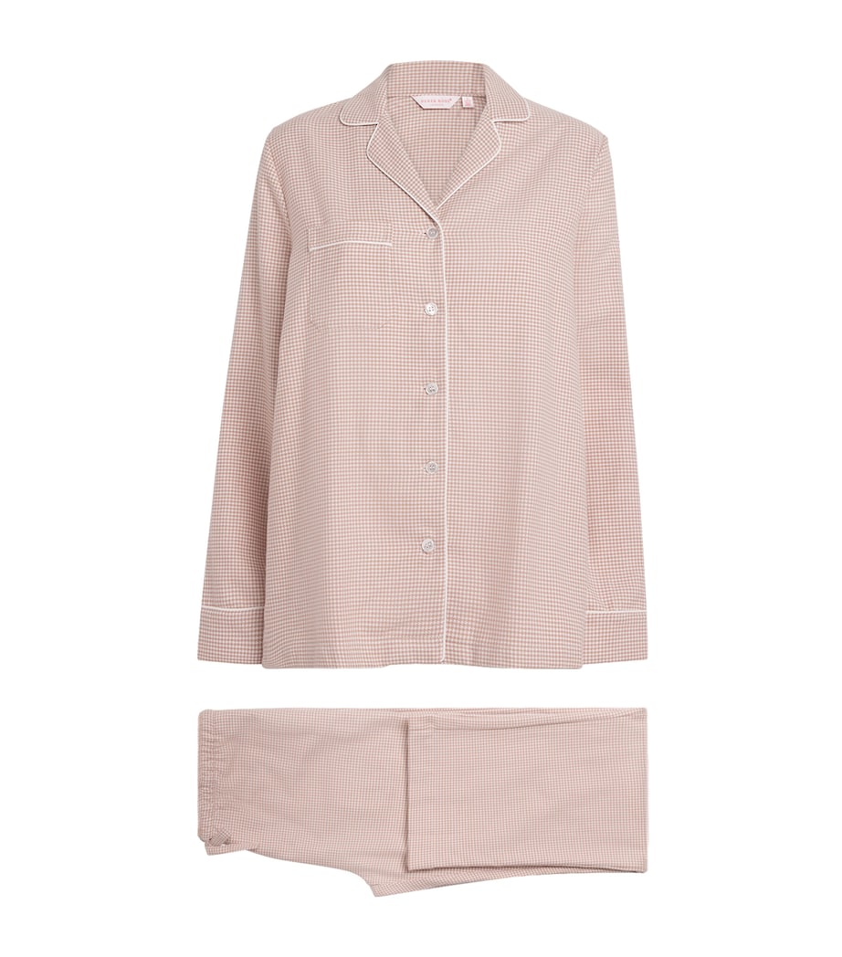 Houndstooth Kelburn Pyjama Set BEI/NEUTRAL Image 1