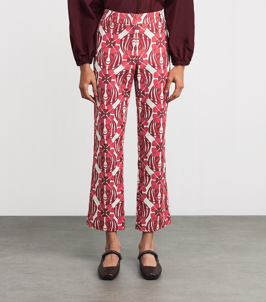 Cotton 24/7 Flared Trousers RE01 CLOVER Image 3