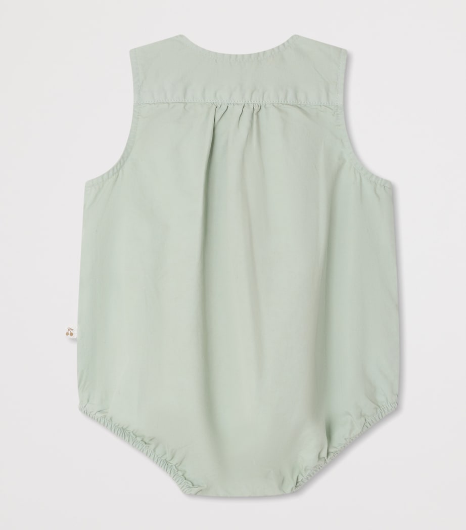 Organic Cotton Nico Bodysuit (1-18 Months) VERT CELADON Image 2