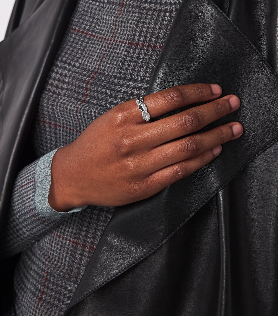 White Gold and Diamond Gloria Secret Garden Ring WHITE GOLD Image 2