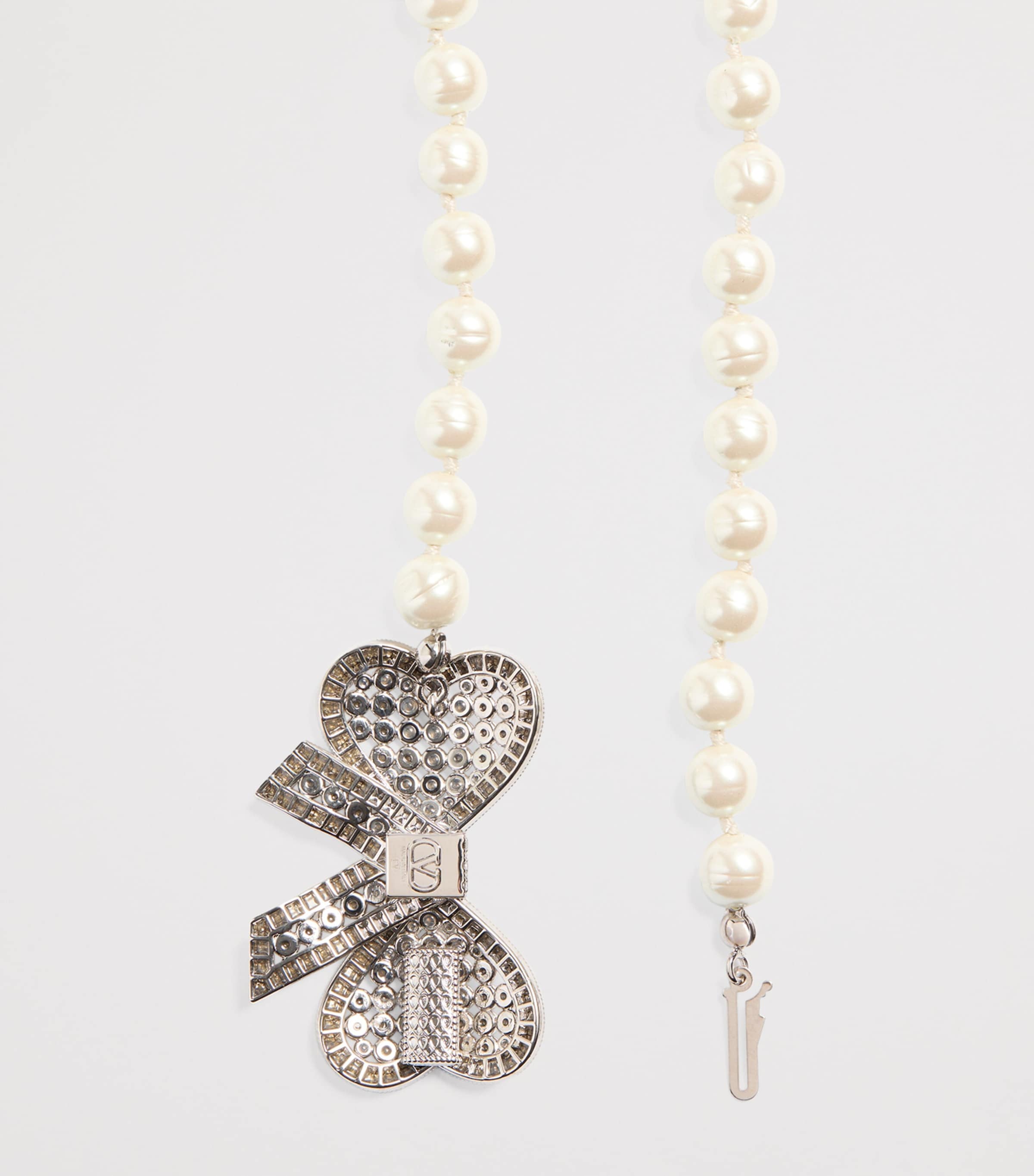 Valentino Garavani Faux Pearl Trop Chou Necklace Image 3