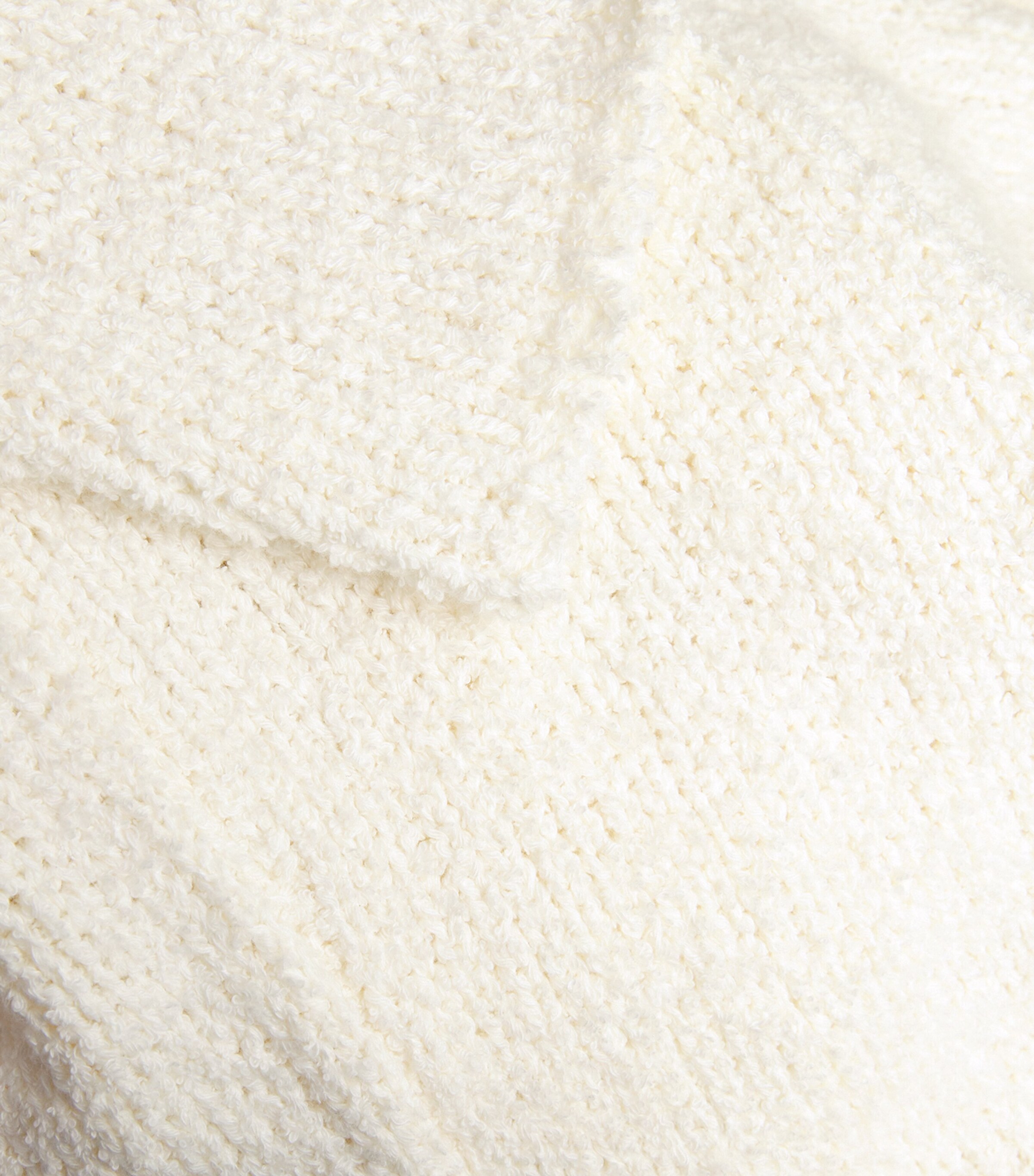 COMMAS Mens Cotton-Cashmere Relaxed Sweater Off White Image 5