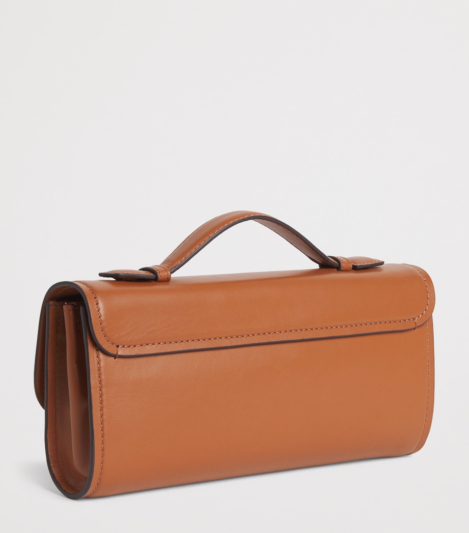 Harrods Leather Snaffle East West Purse Tan Image 3
