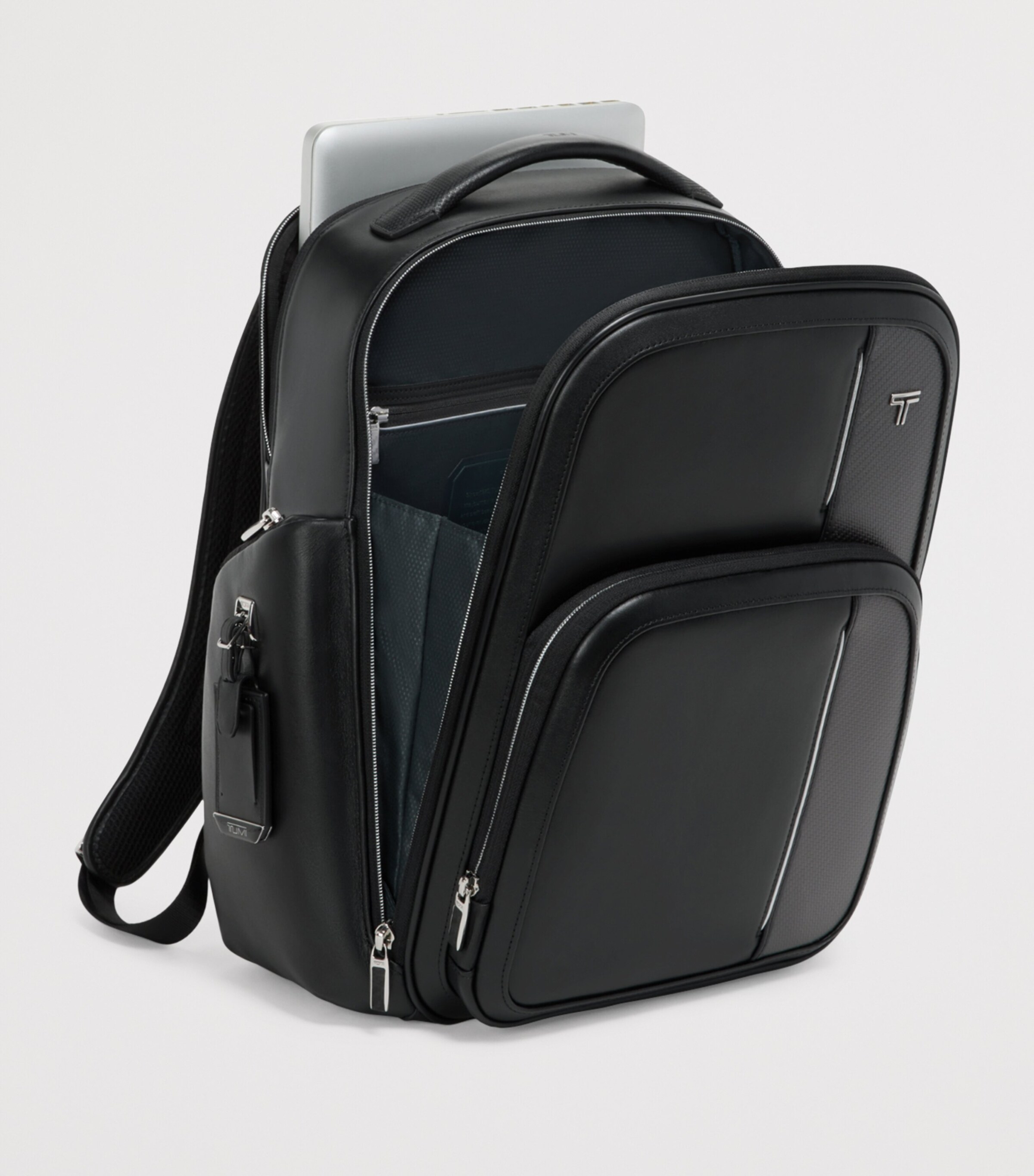 barker backpack leather Tumi Black Leather Arrivé Barker Backpack