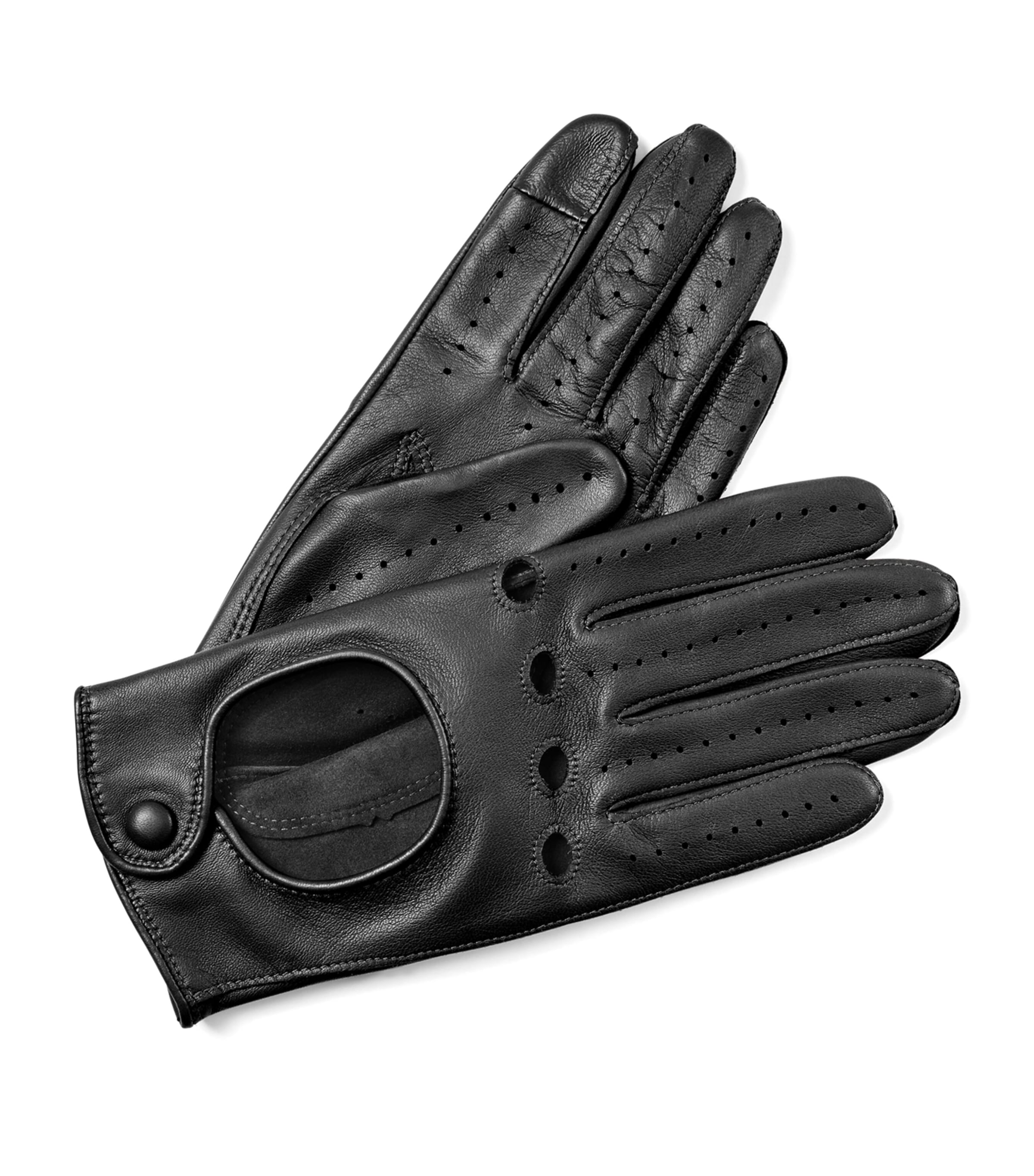 Aspinal Of London Nappa Leather Driving Gloves In Black