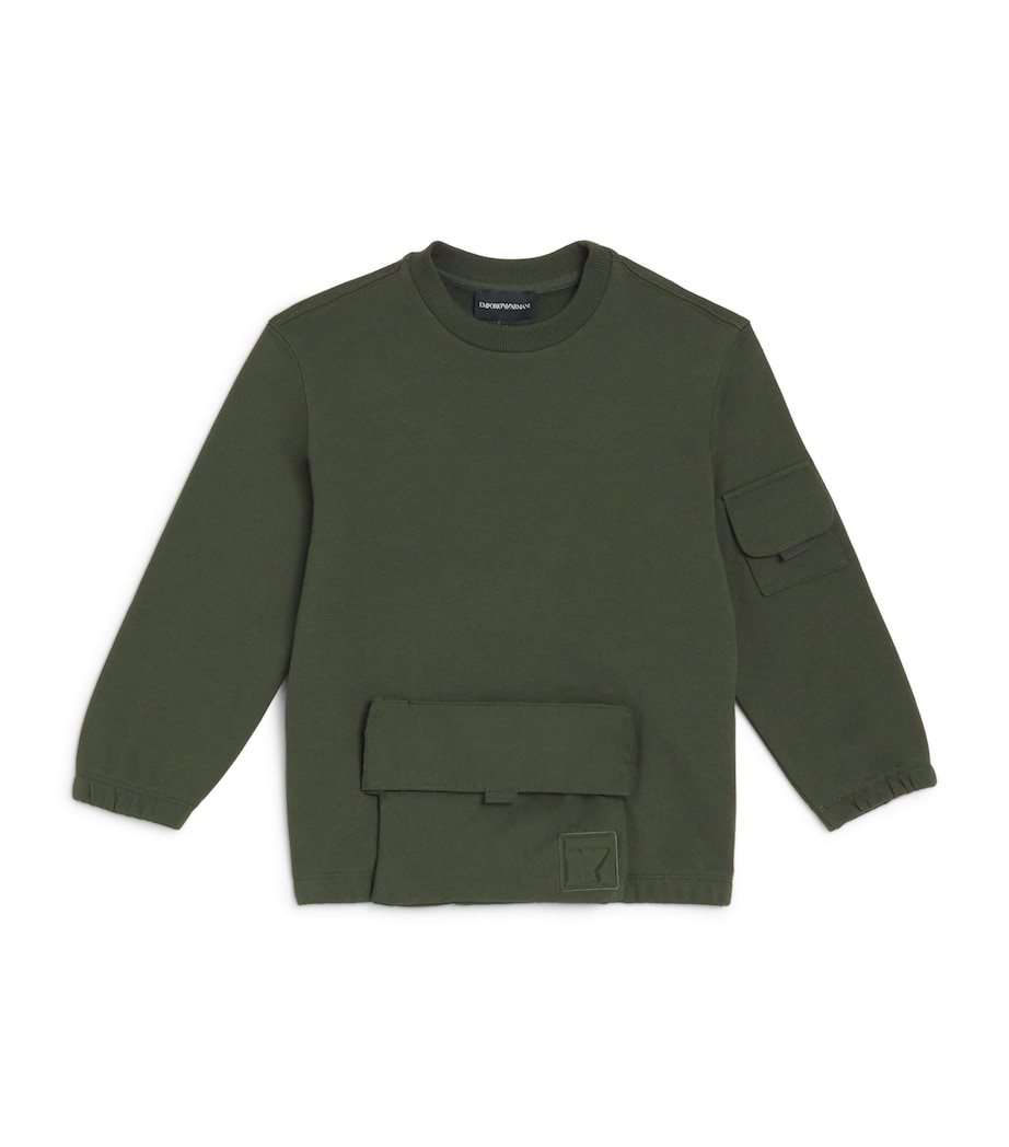 Emporio Armani Kids Pocket Sweatshirt (4-16 Years) Duffel Bag Image 1