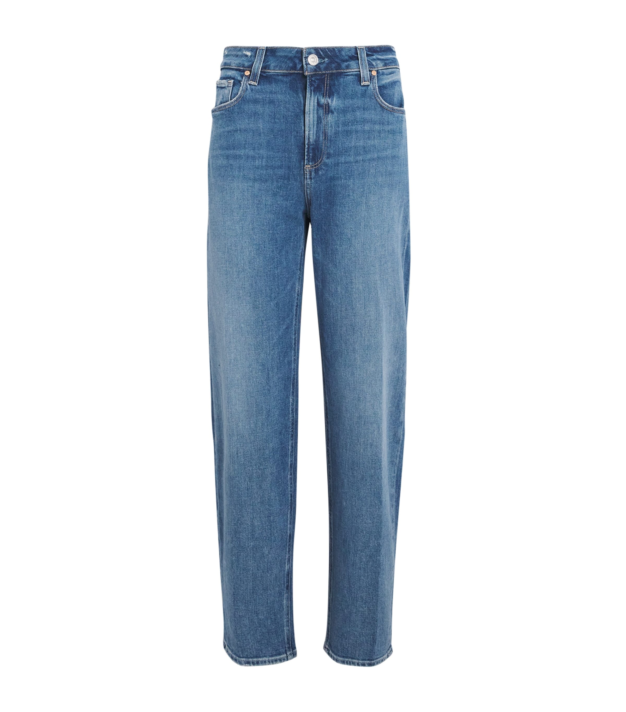 Paige Alexis High-rise Wide-leg Jeans In Blue