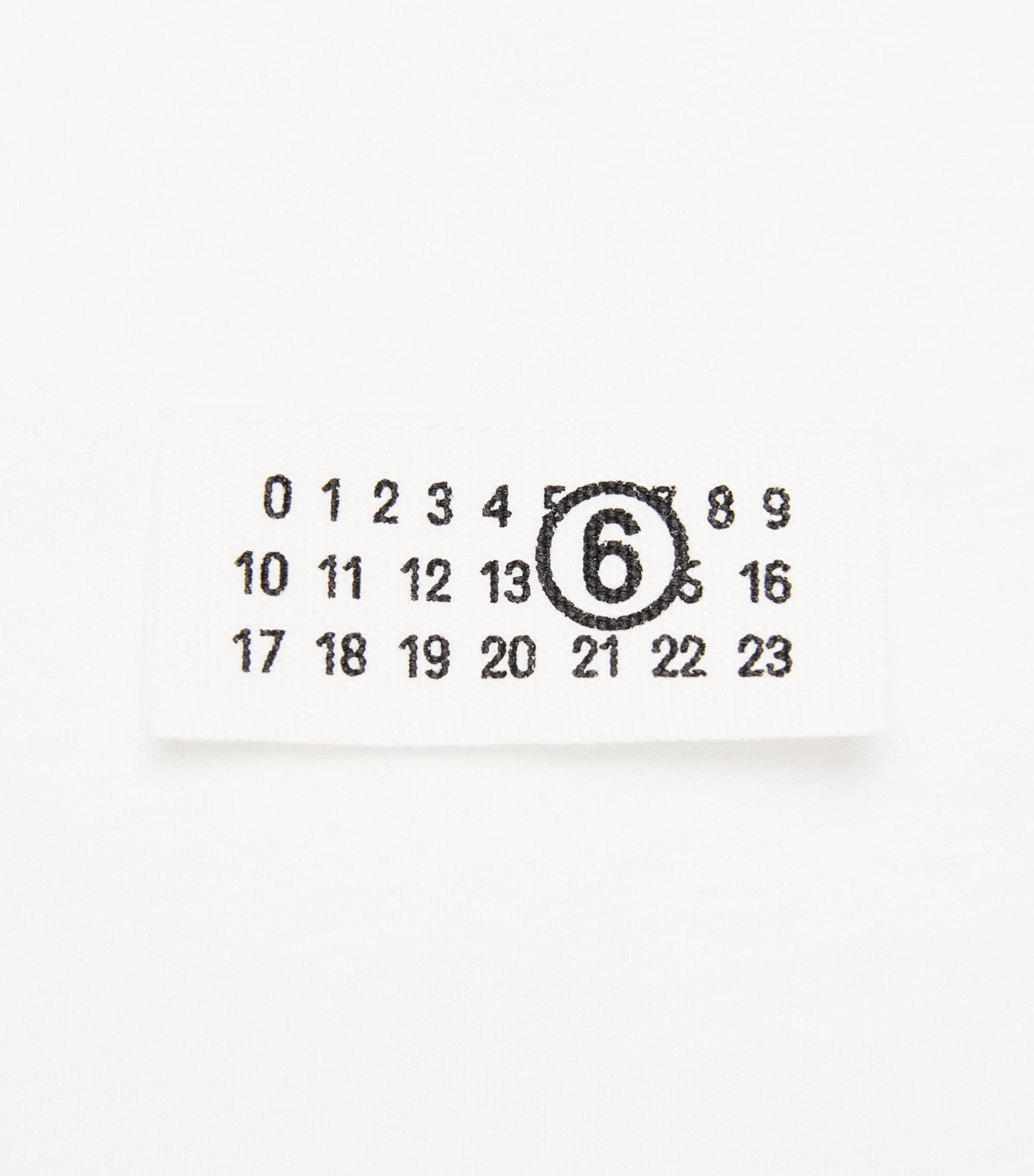 MM6 Maison Margiela Mens Cotton Numerical Logo T-Shirt White Image 6