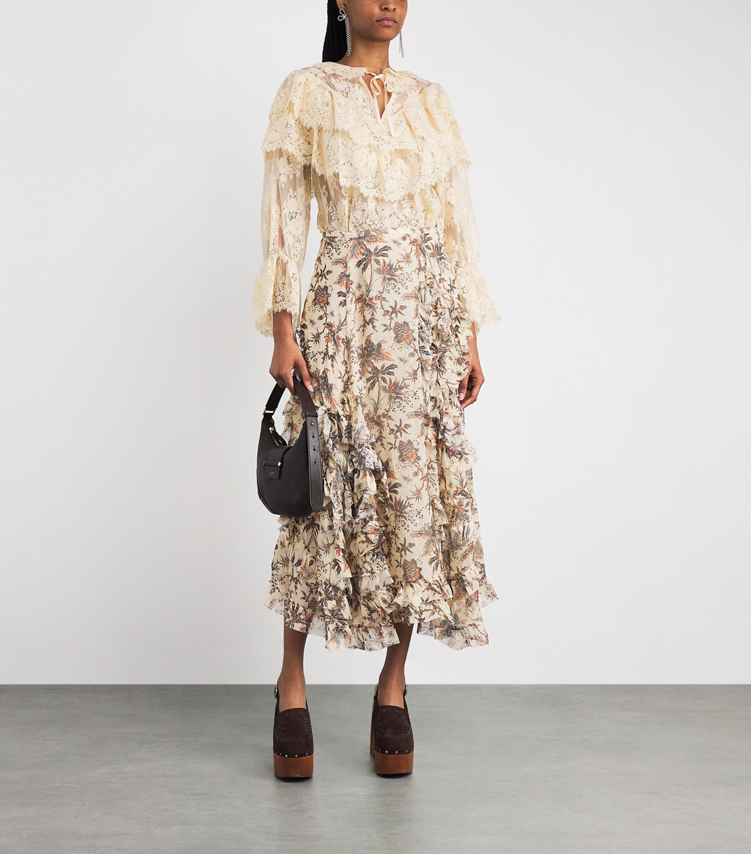 Chiffon Adele Midi Skirt CAMEO Image 2