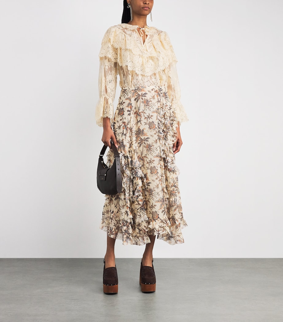 Chiffon Adele Midi Skirt CAMEO Image 2