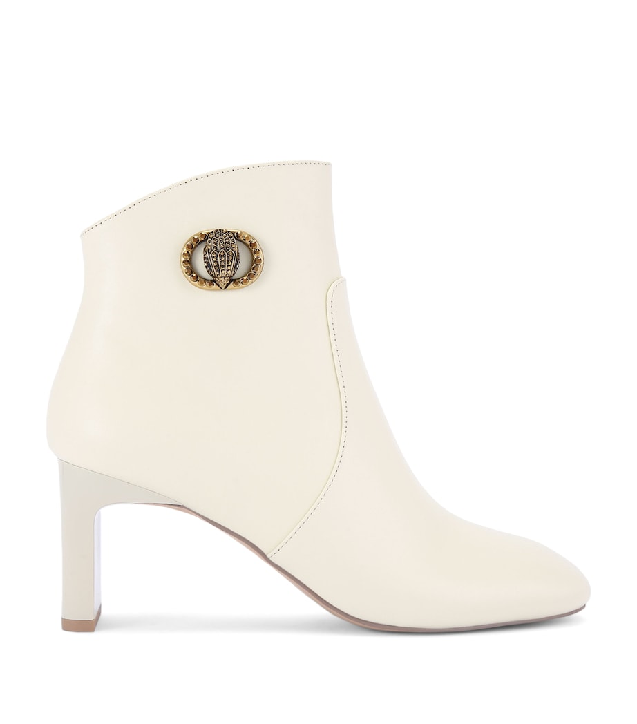 Leather Square-Toe Chelsea Boots BONE Image 1