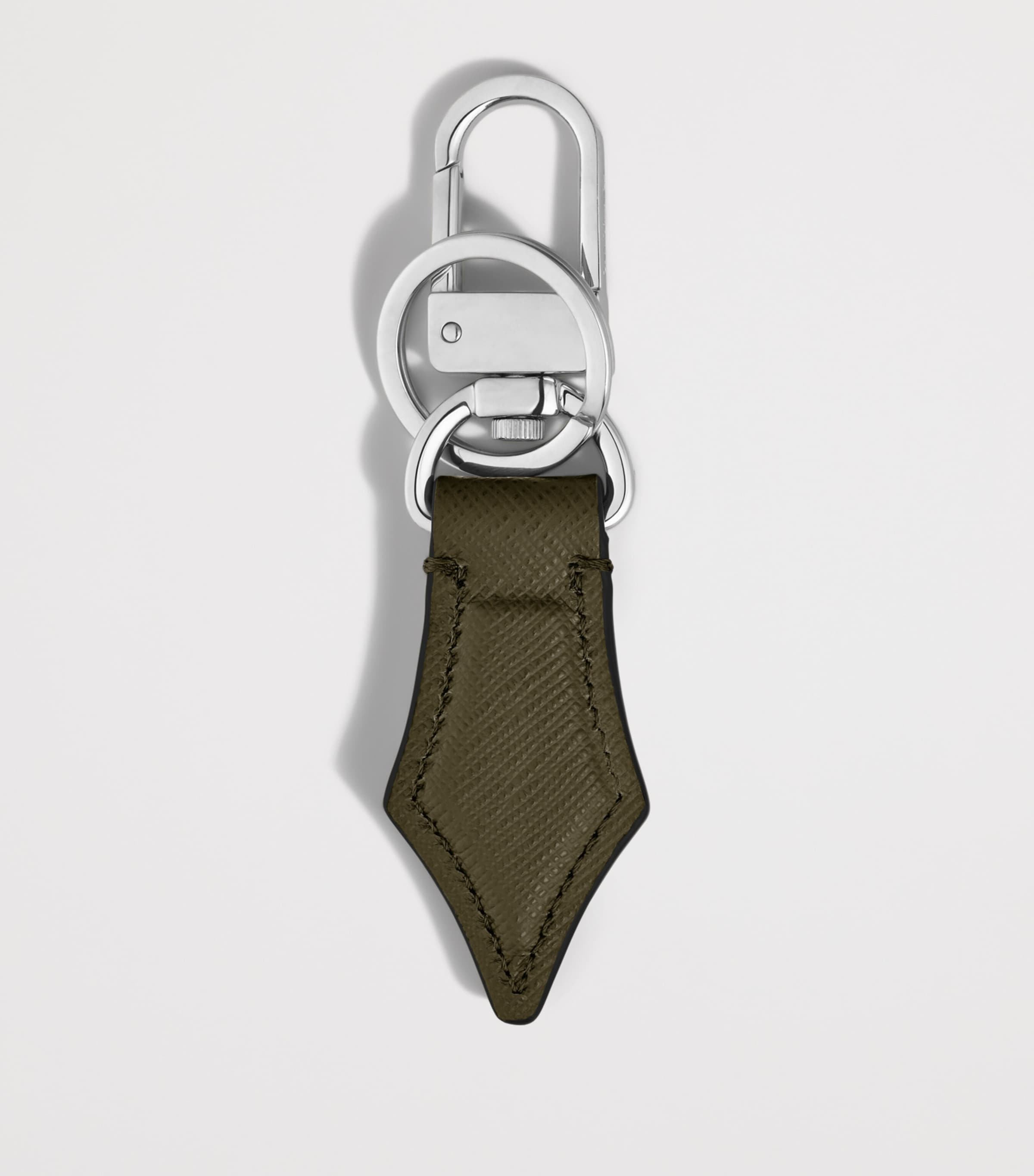 Montblanc Leather Sartorial Nib Keyring Khaki Image 2