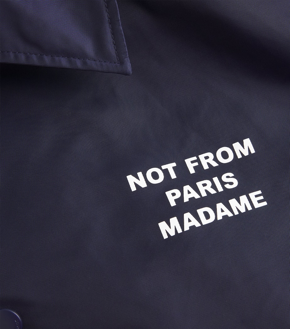 Graphic Print Jacket NAVY Image 5