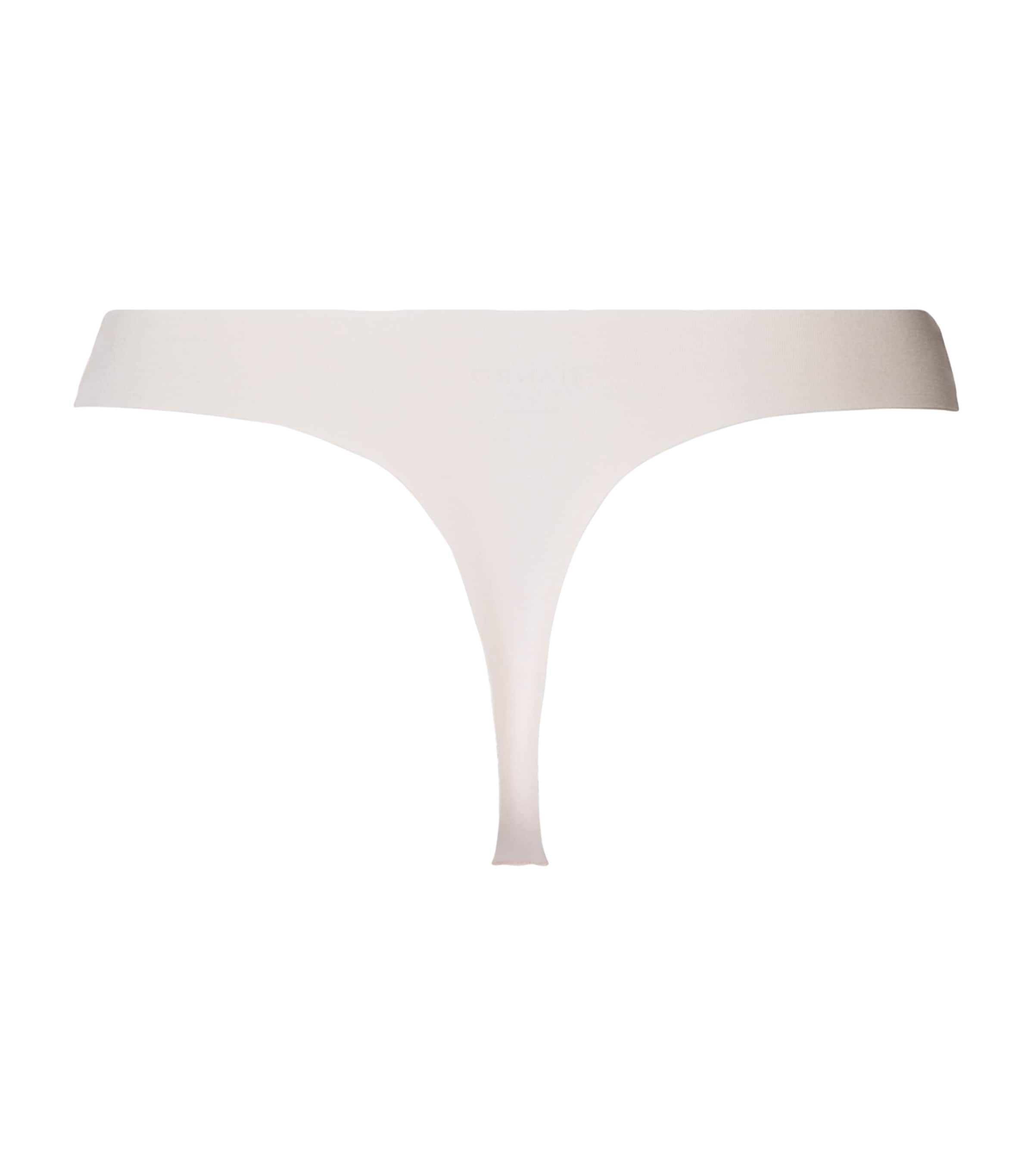 Invisible Cotton Thong POWDER Image 2