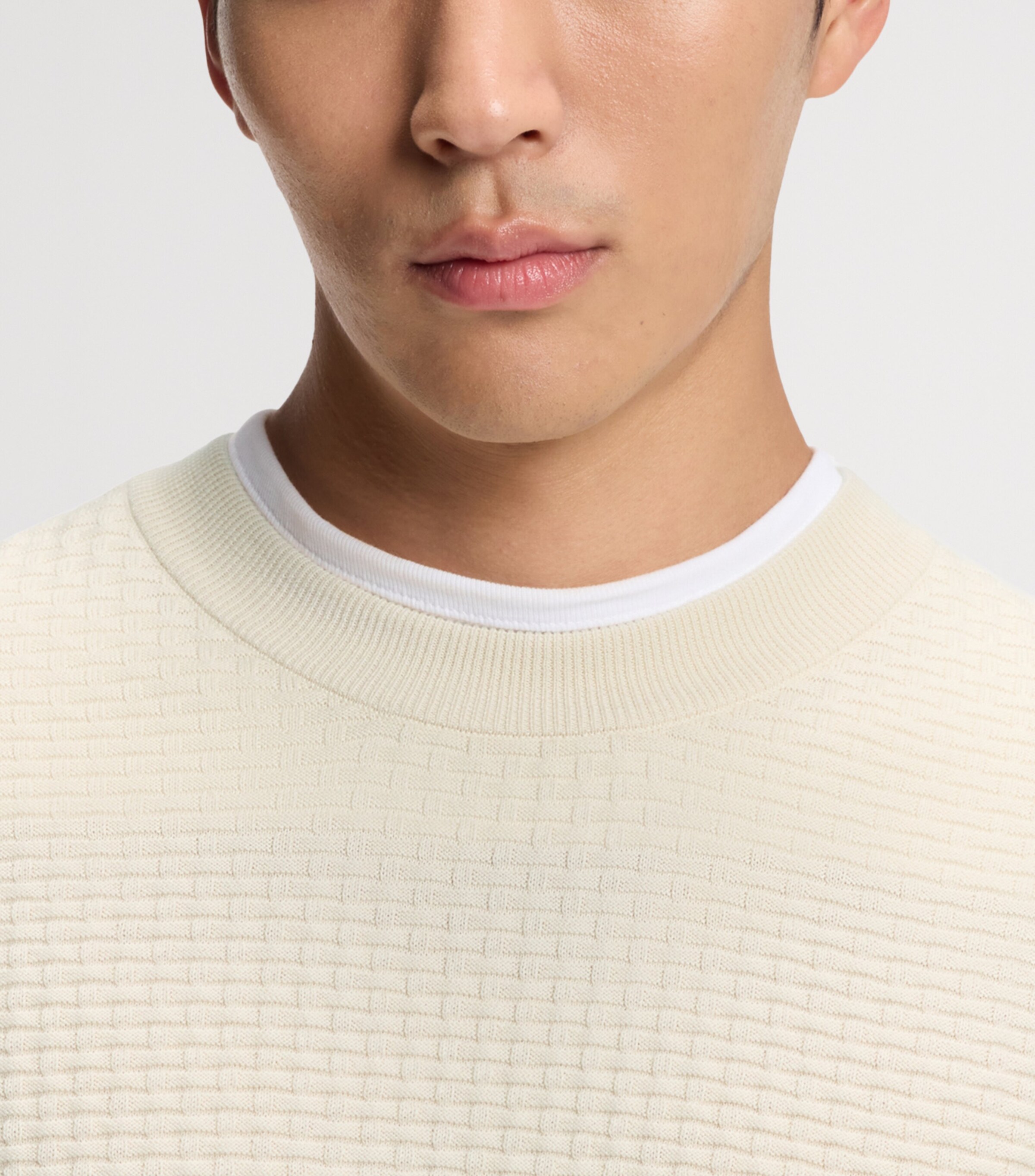 BOSS Mens Cotton Textured Sweater Image 5