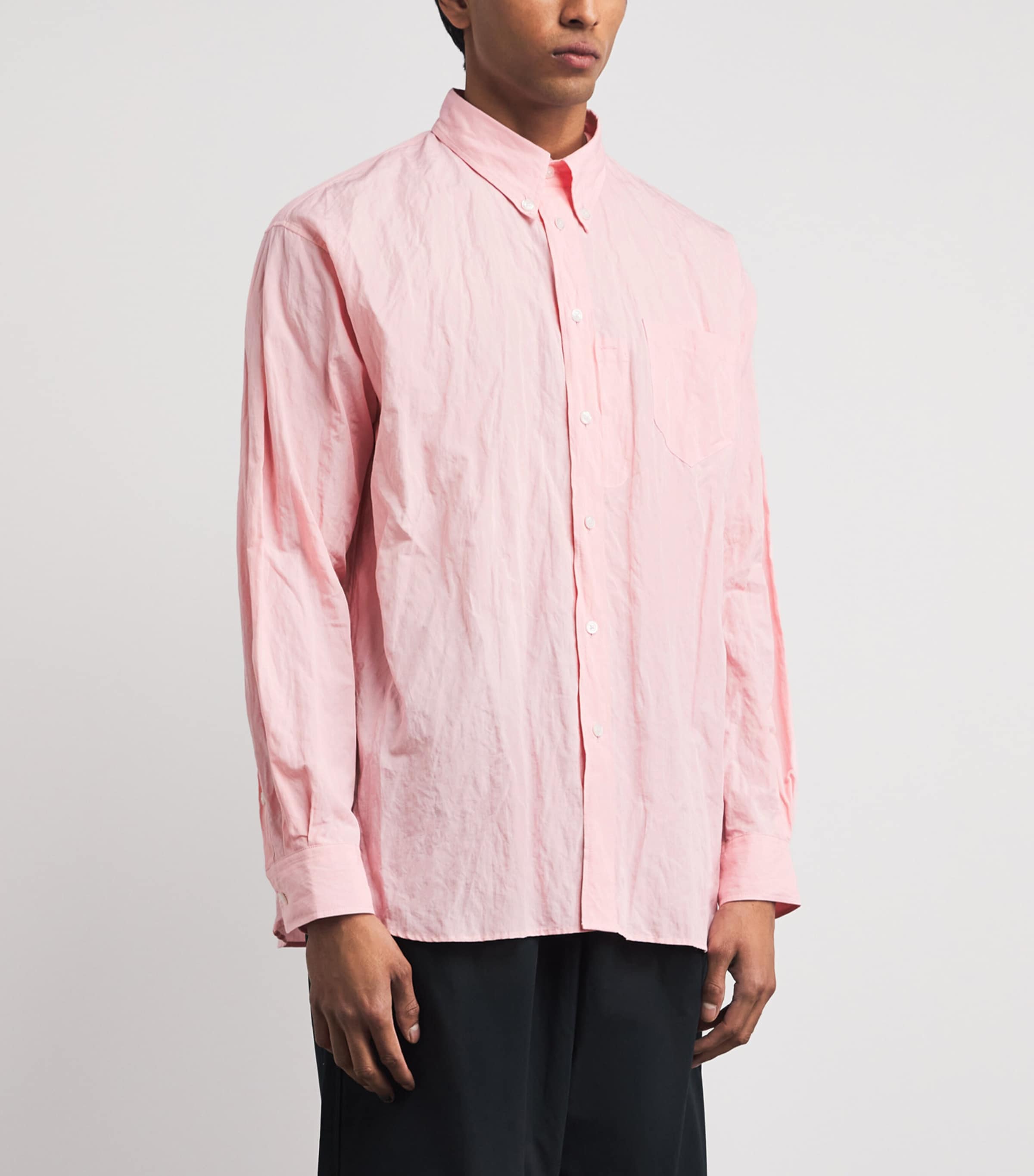 Willy Chavarria Mens Cotton Veterano Shirt Chicle Image 4
