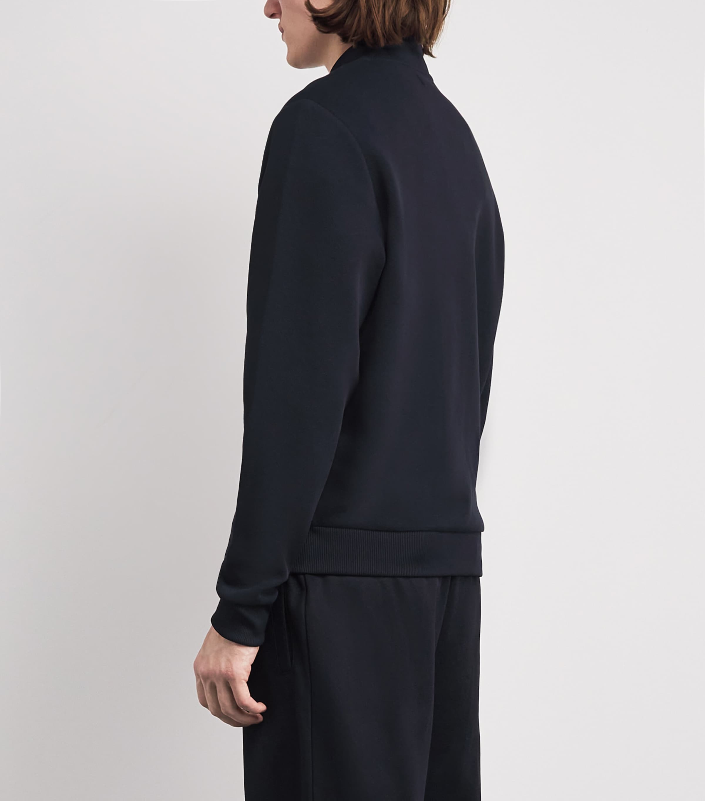Fred Perry Mens Stripe Tape Track Jacket Navy Image 5
