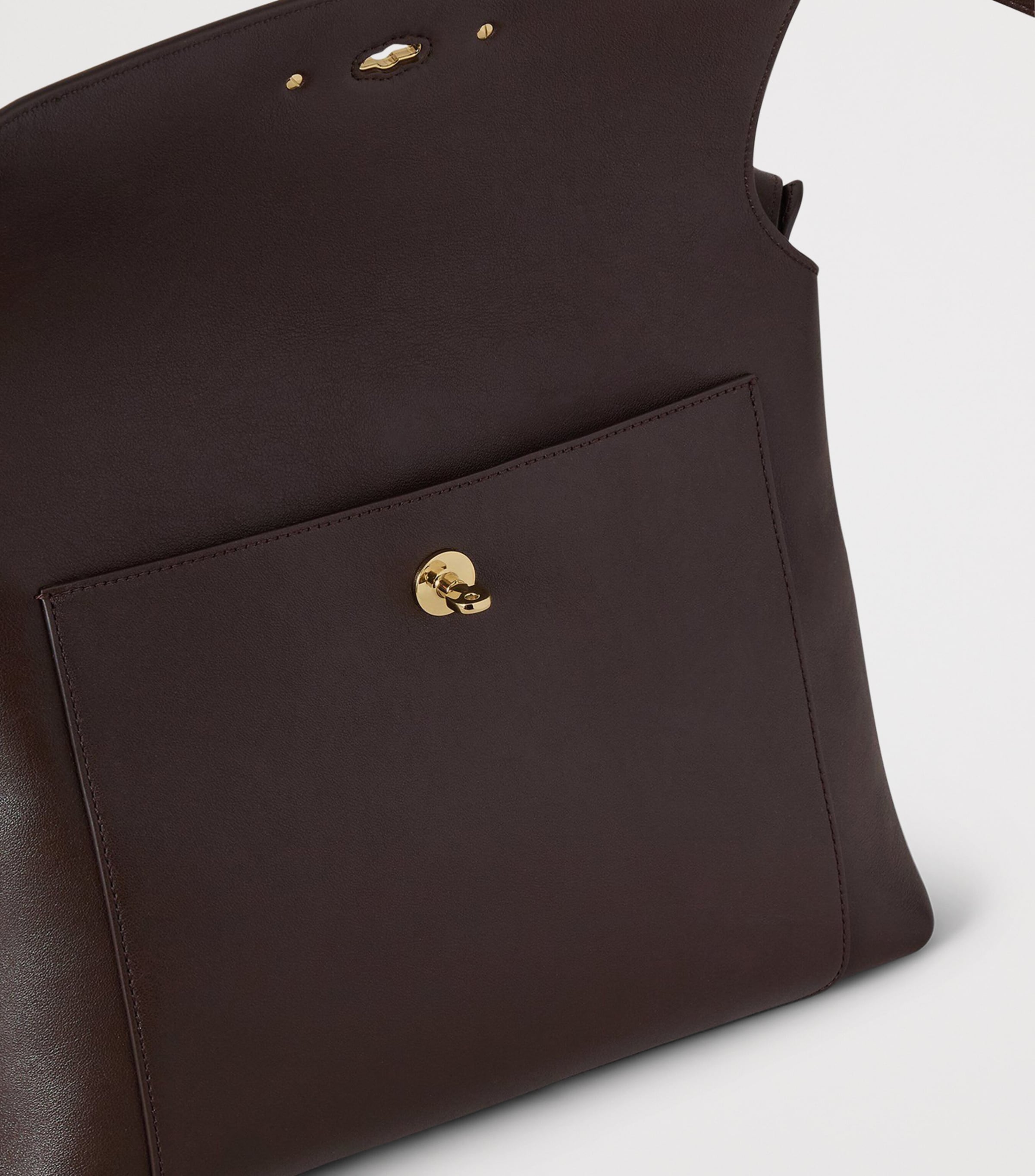 Mulberry Leather Stevie Top-Handle Bag Ebony Image 5