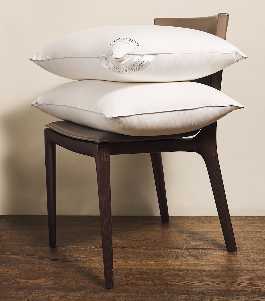Medium/Firm Canadian Goose Down Pillow (50cm x 75cm) WHITE Image 3