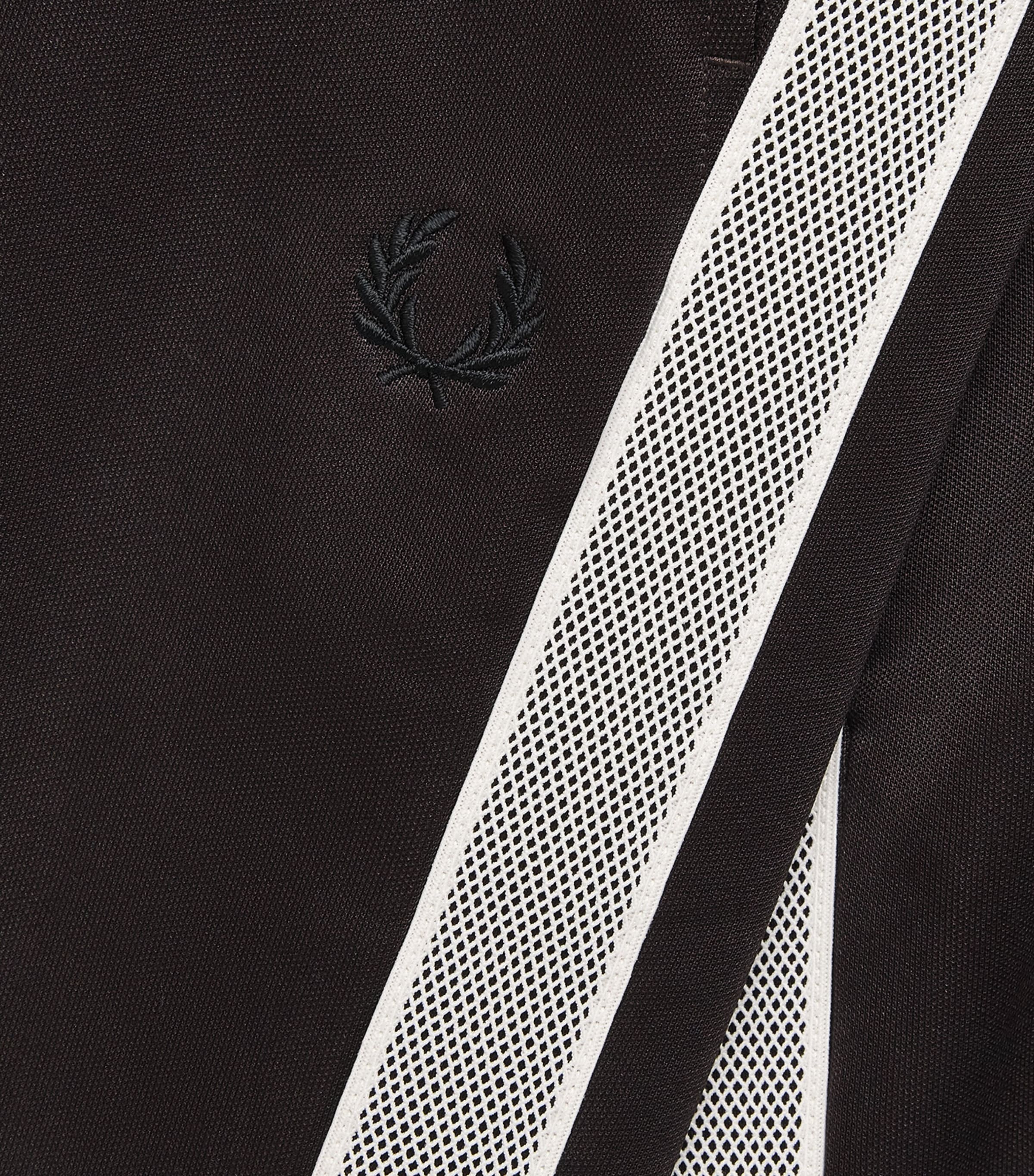 Fred Perry Mens Tennis Tape Sweatpants Rich Brown Image 6