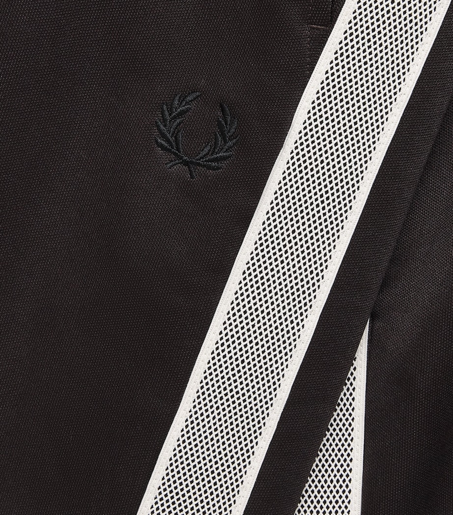 Fred Perry Mens Tennis Tape Sweatpants Rich Brown Image 6
