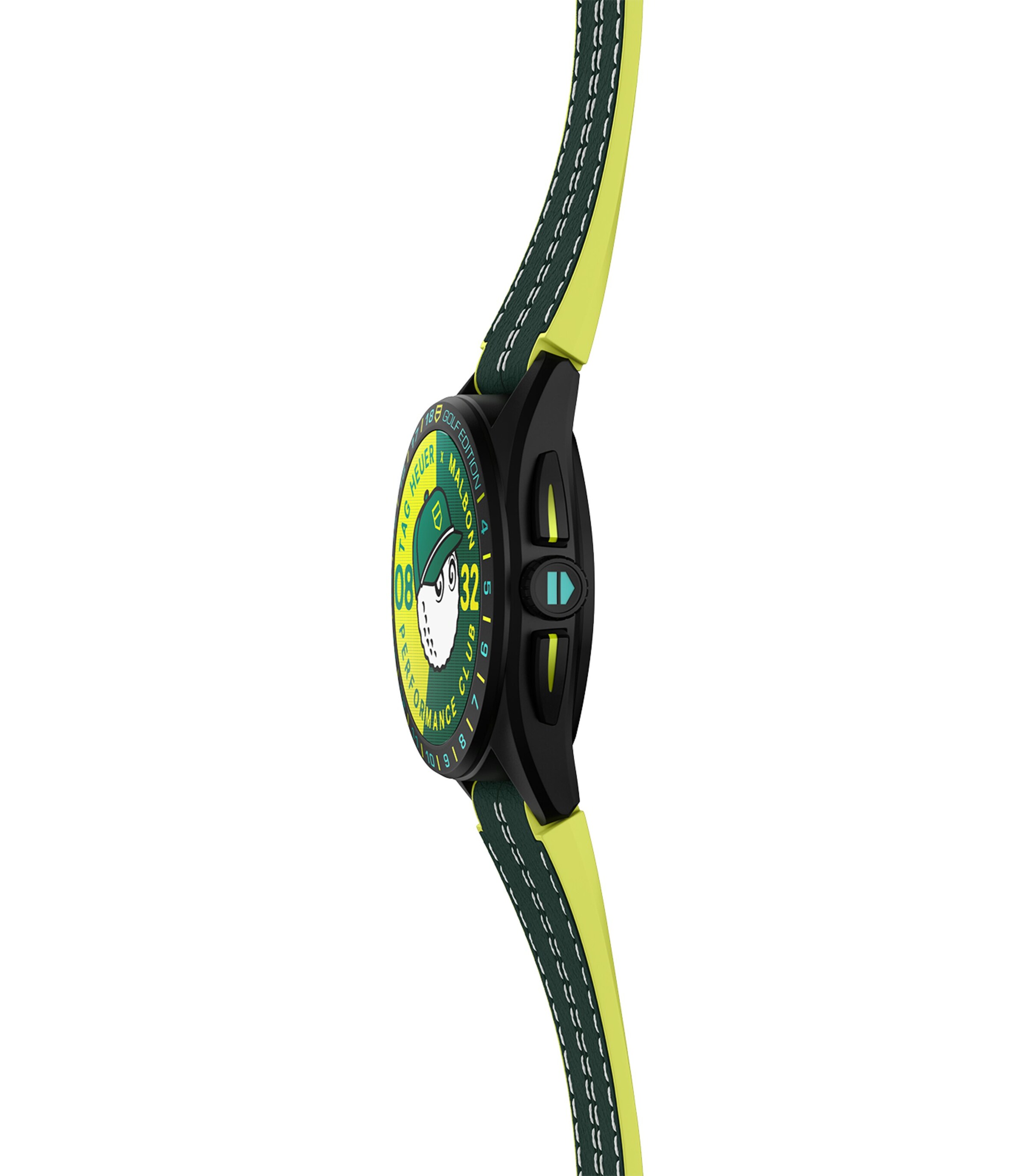 TAG Heuer x Malbon Golf Titanium Connected Calibre E4 Watch 45mm Green Image 10