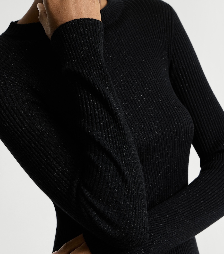 Brunello Cucinelli Womens Cashmere-Blend Sparkle Sweater Image 6