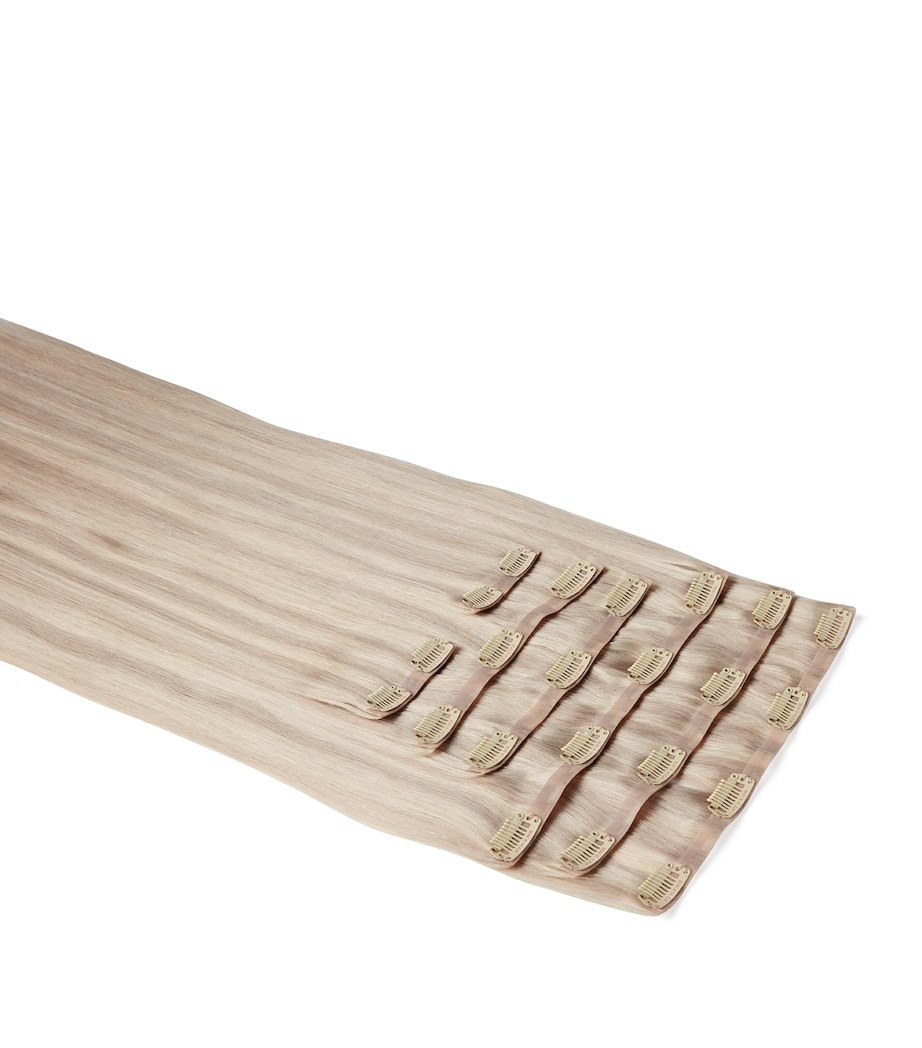 Beauty Works x Huda BARELY THERE Clip-In Hair Extensions Set (20") ICED BLONDE Image 1