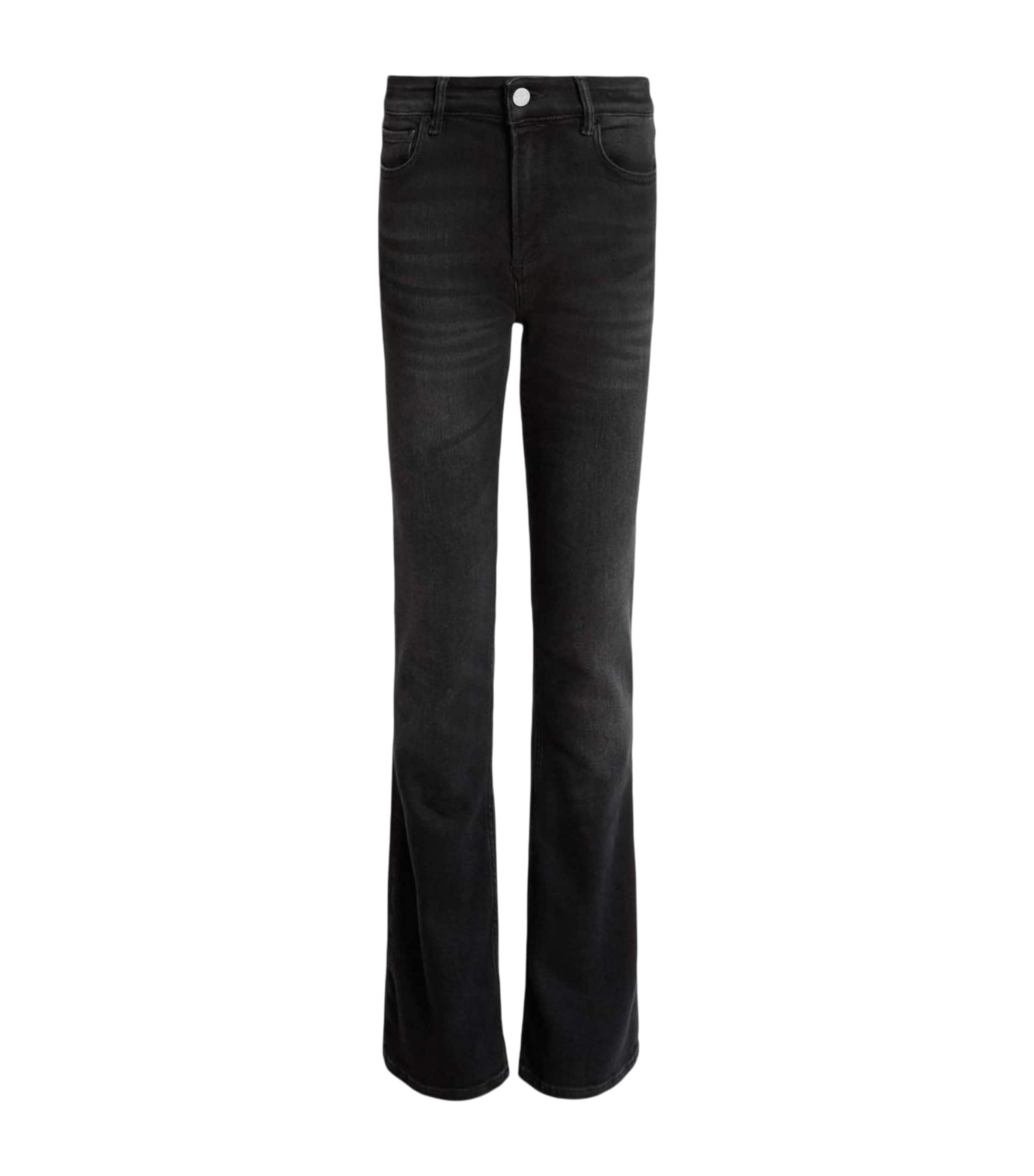 Haldan High-Rise Bootcut Jeans WASHED BLACK Image 1