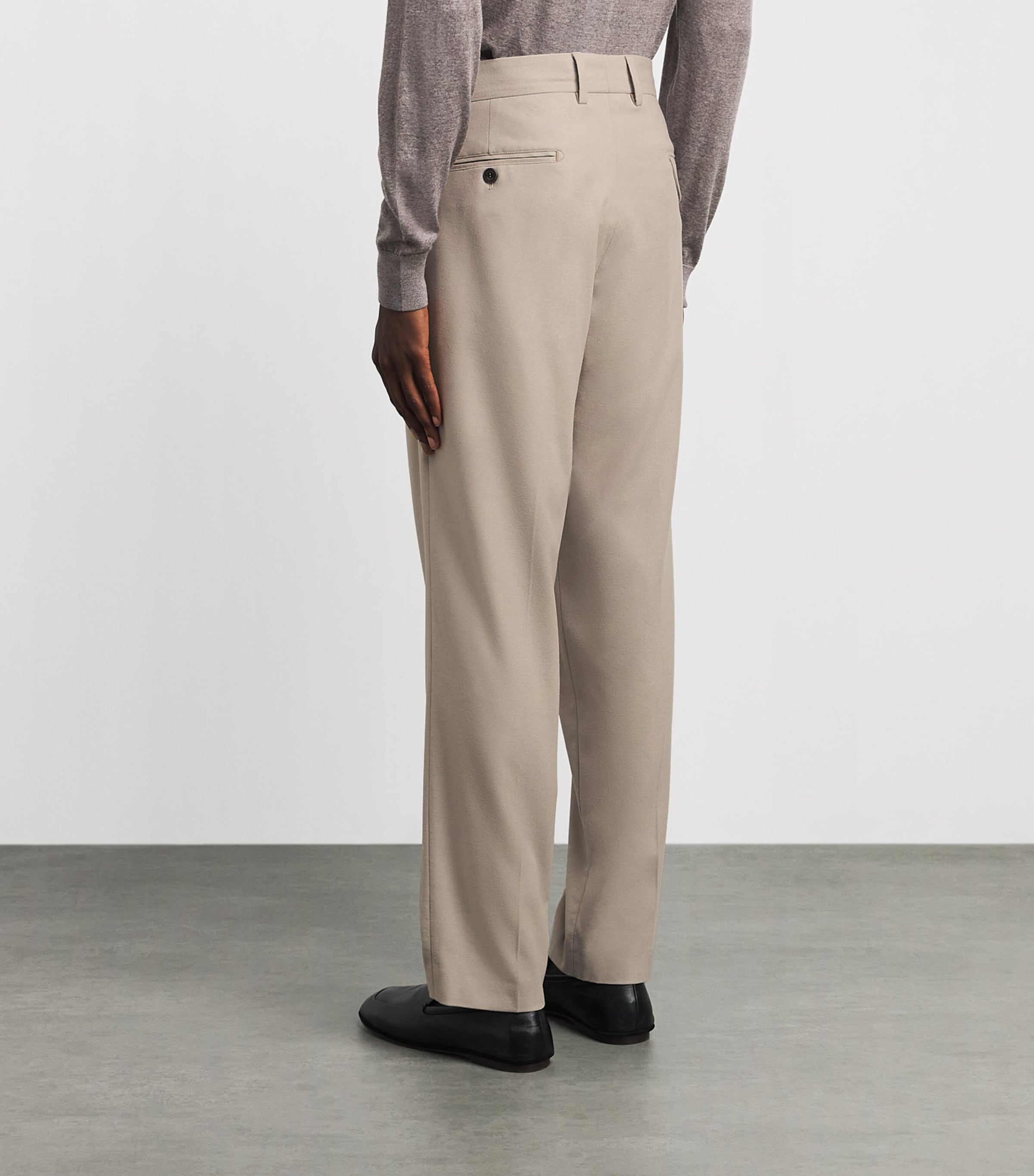 Colombo Mens Kid Wool 12.8 Louis Chinos Light Beige Image 5